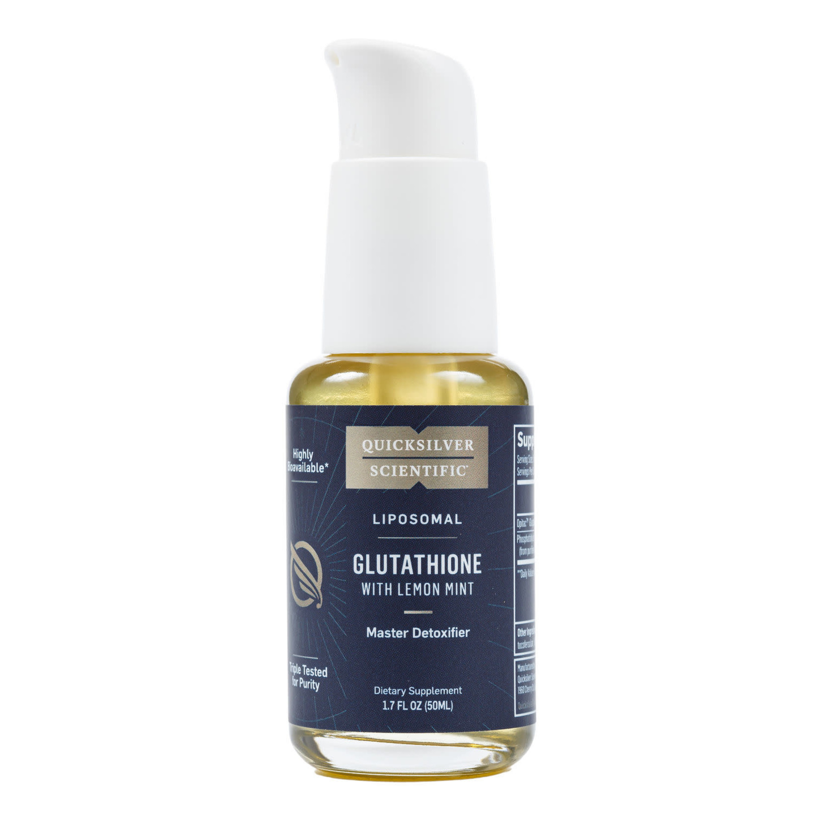 Quicksilver Scientific Liposomal Glutathione 100mg 1.7oz Quicksilver