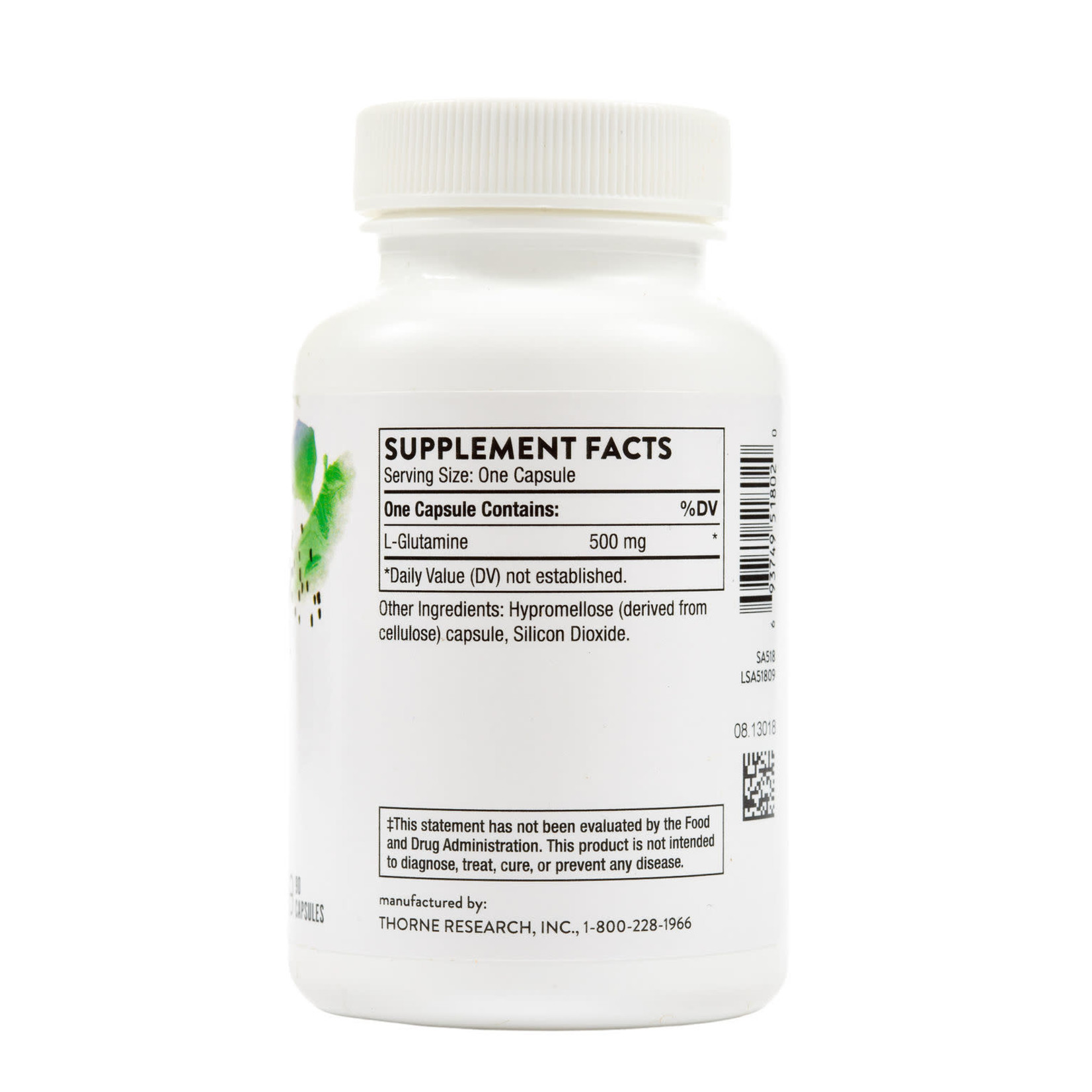 Thorne Research L-Glutamine 500mg 90c Thorne