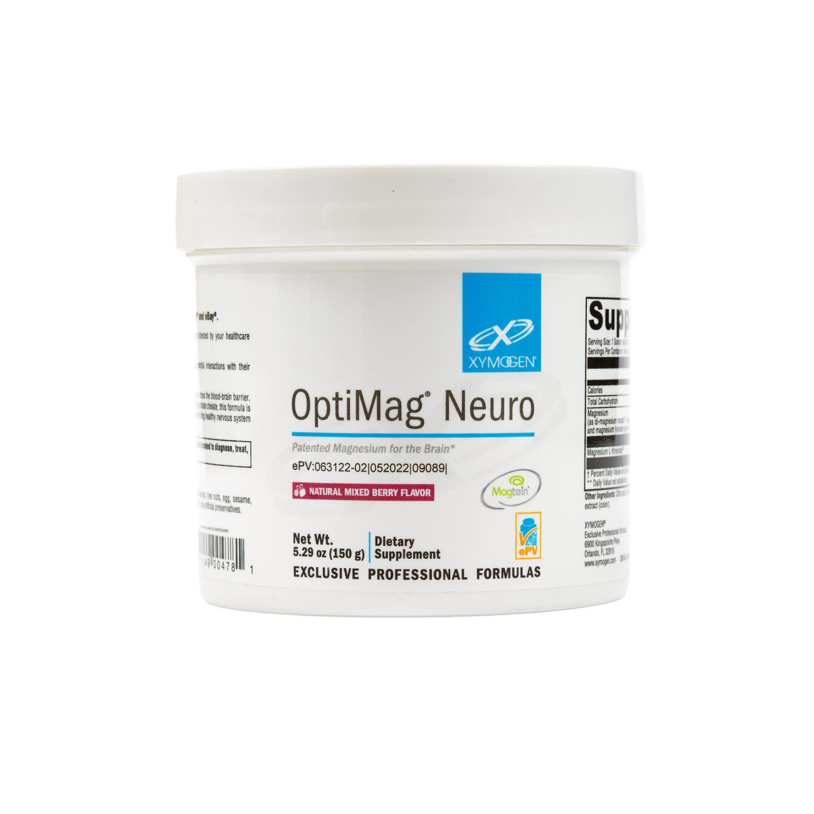 Xymogen OptiMag Neuro Mix Berry 200mg 5.29oz Xymogen