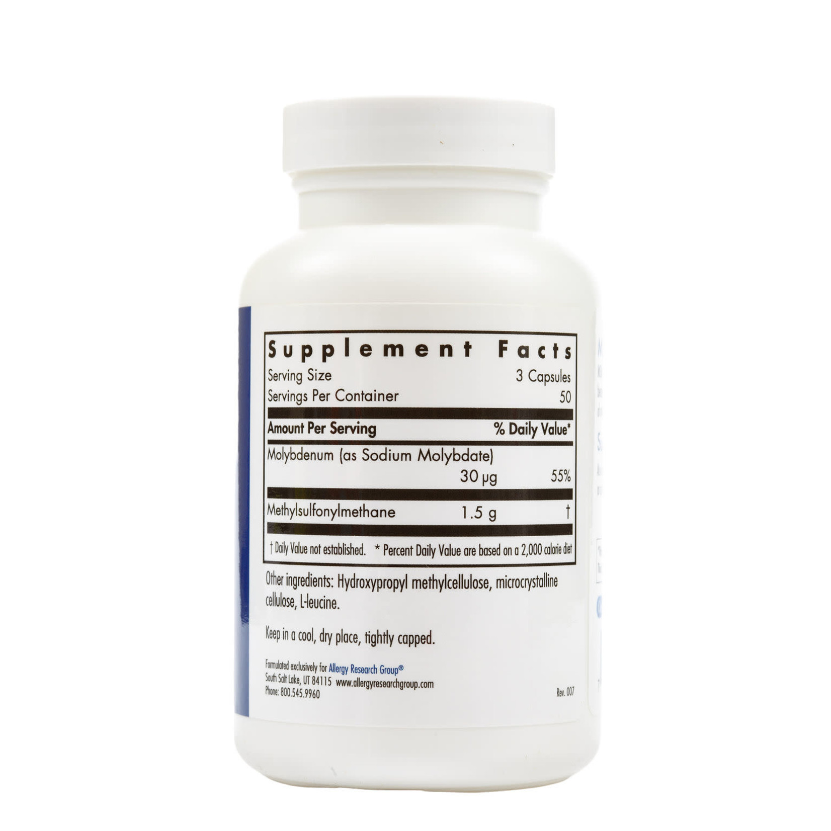Allergy Research Group MSM 1500mg 150c Allergy Research Group