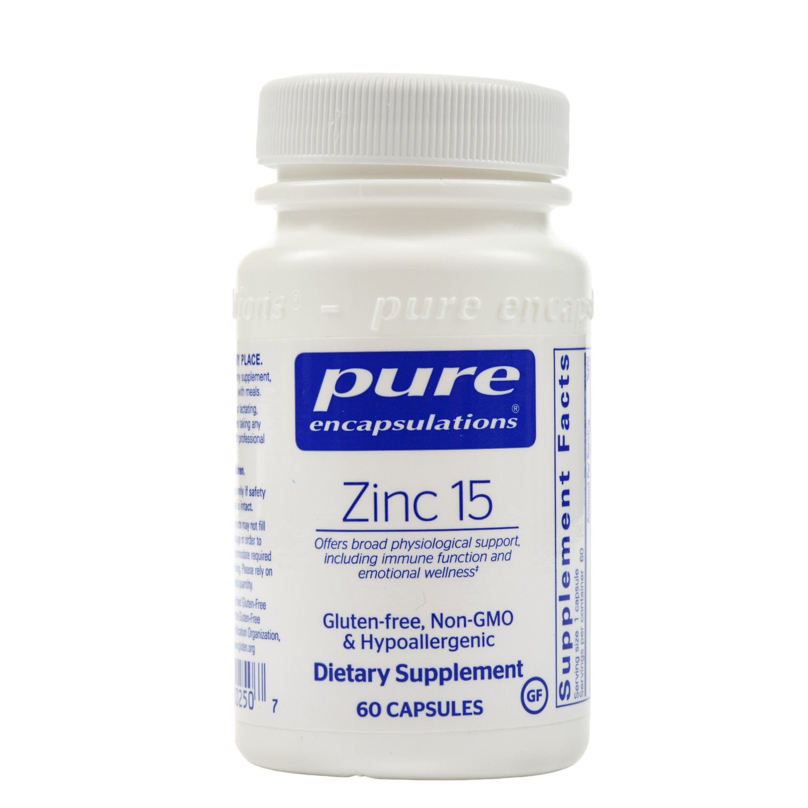 Pure Encapsulations Zinc 15mg 60c Pure Encapsulations