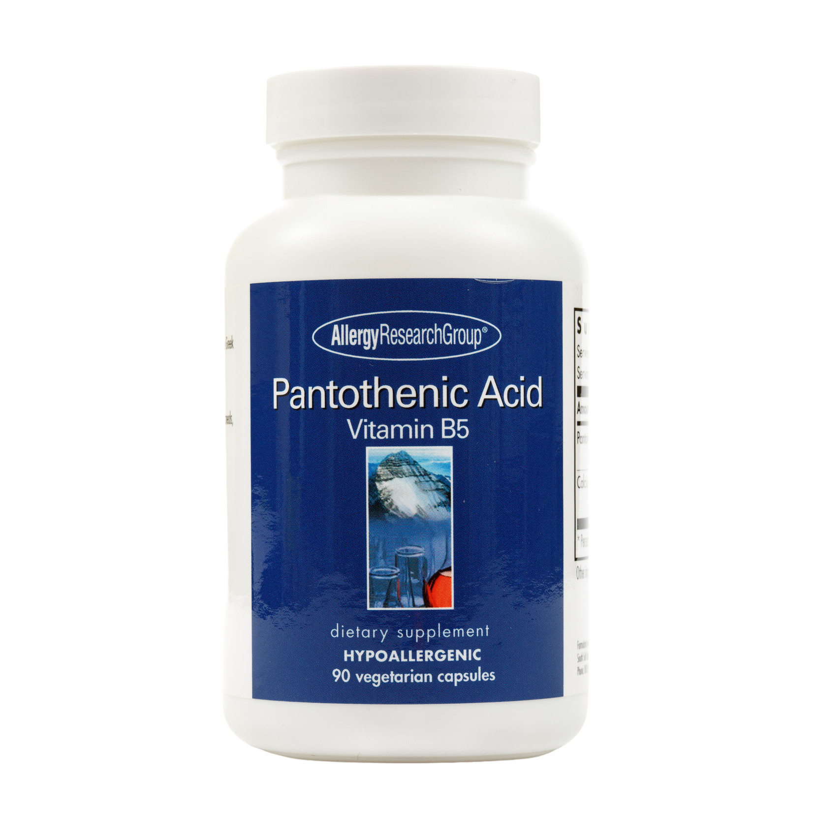 Allergy Research Group Pantothenic Acid 500mg 90c Allergy Research Group