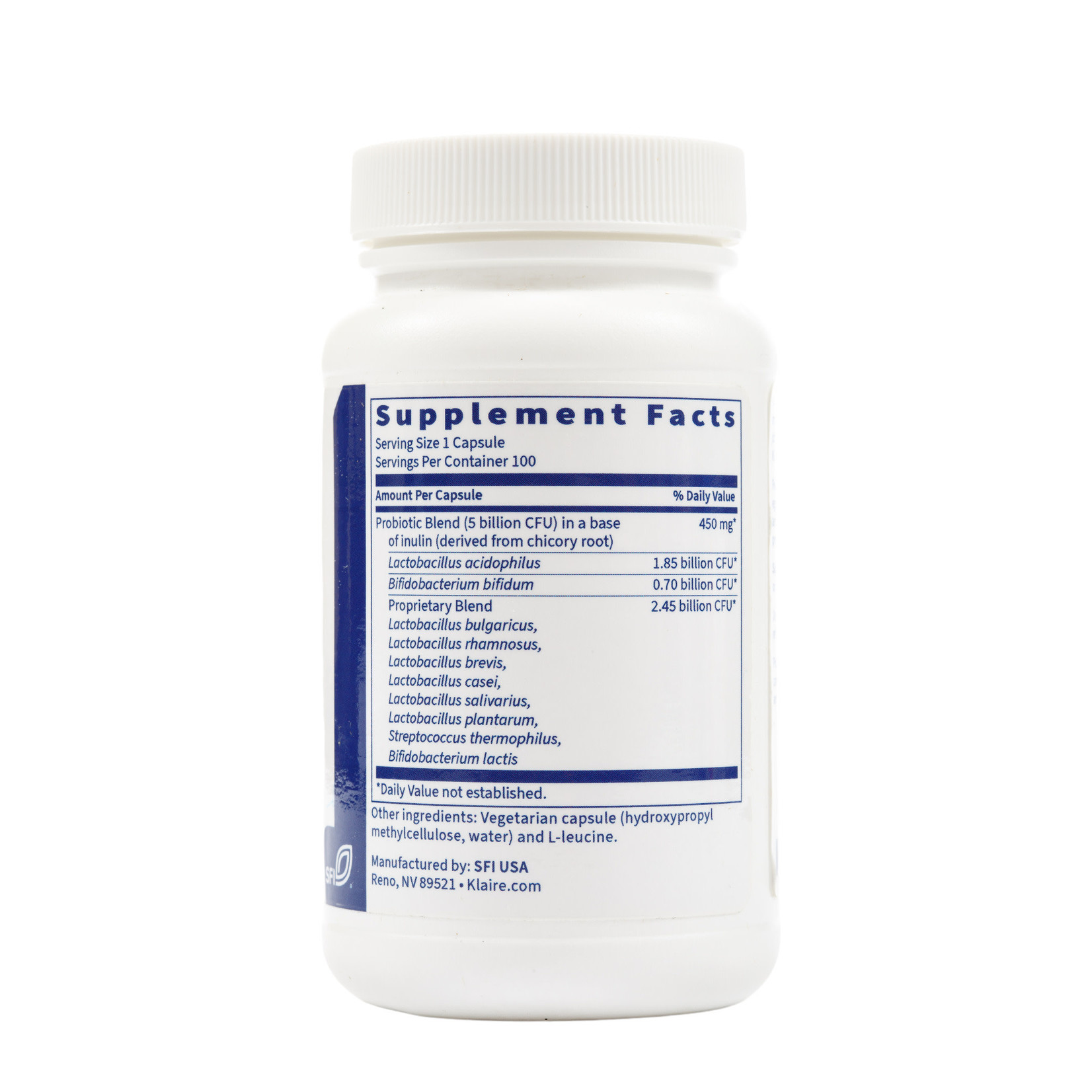 SFI Health (formerly Klaire Labs) Vital-10 5 Billion 100c Klaire Laboratories