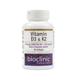 BioClinic Naturals Vitamin D3 & K2 60sg BioClinic Naturals