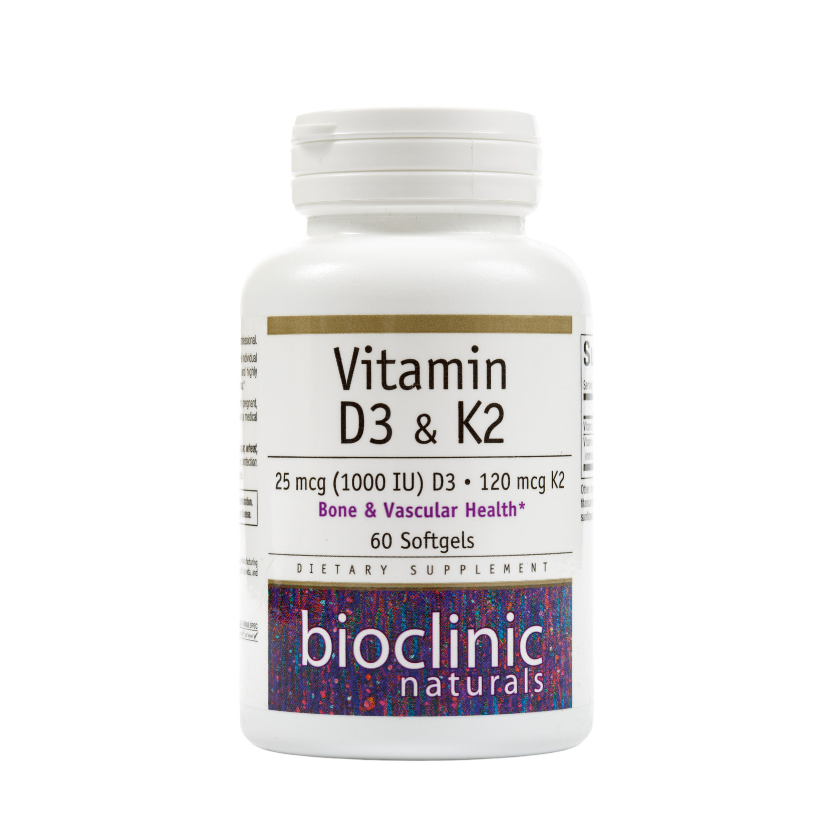 BioClinic Naturals Vitamin D3 & K2 60sg BioClinic Naturals