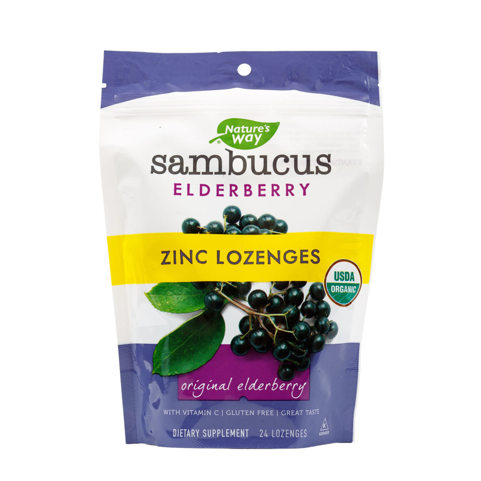 Nature's Way Sambucus Zinc Elderberry Lozenges 24 lozenges Nature's Way