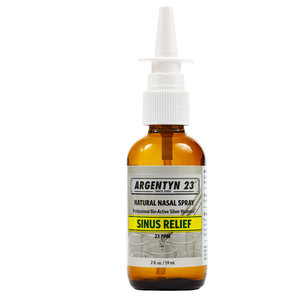 Natural Immunogenics Bio Active Silver Hydrosol Sinus Relief 2oz Argentyn 23