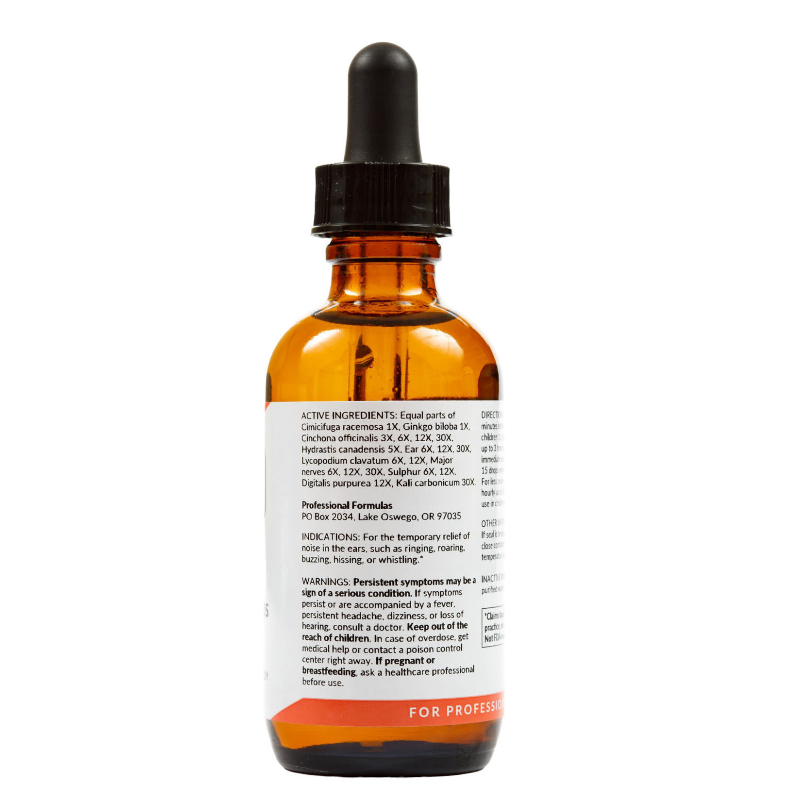 Professional Formulas Tinnitus Drops 2oz Professional Formulas
