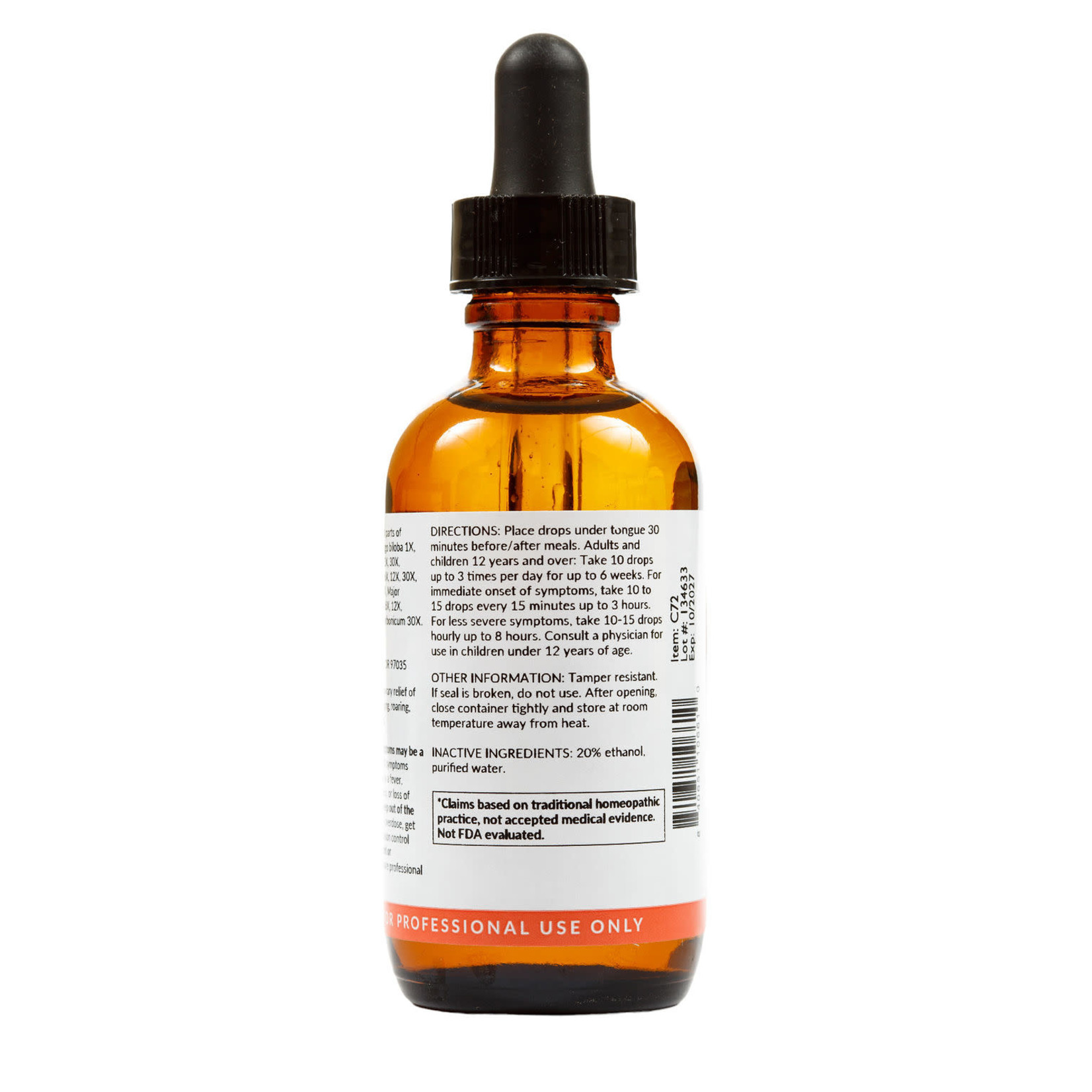 Professional Formulas Tinnitus Drops 2oz Professional Formulas