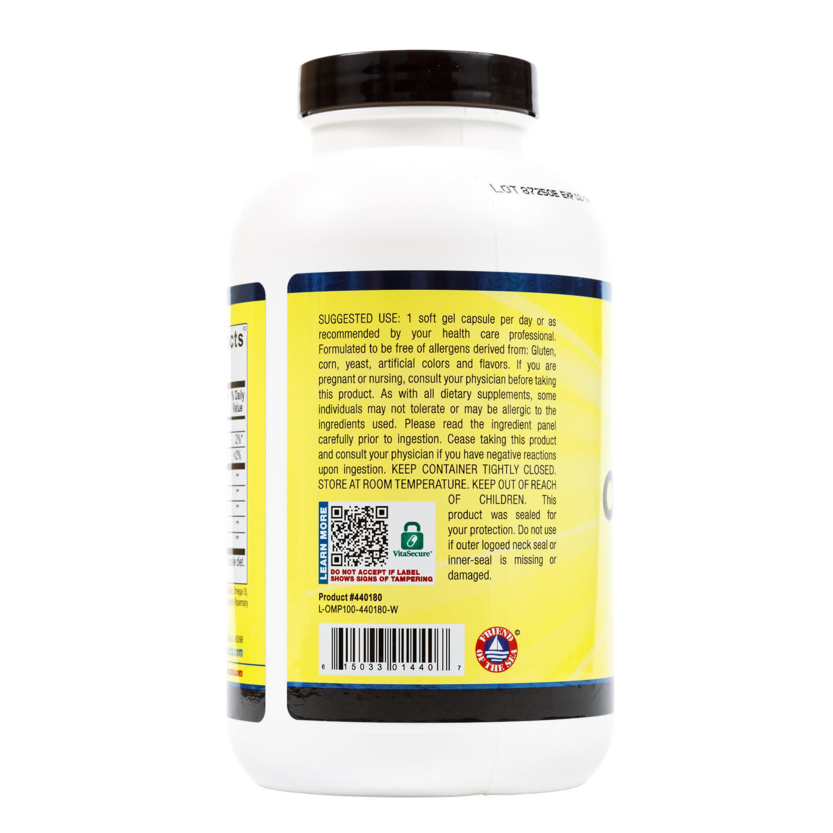 Ortho Molecular Products OrthOmega 820 180c Ortho Molecular Products