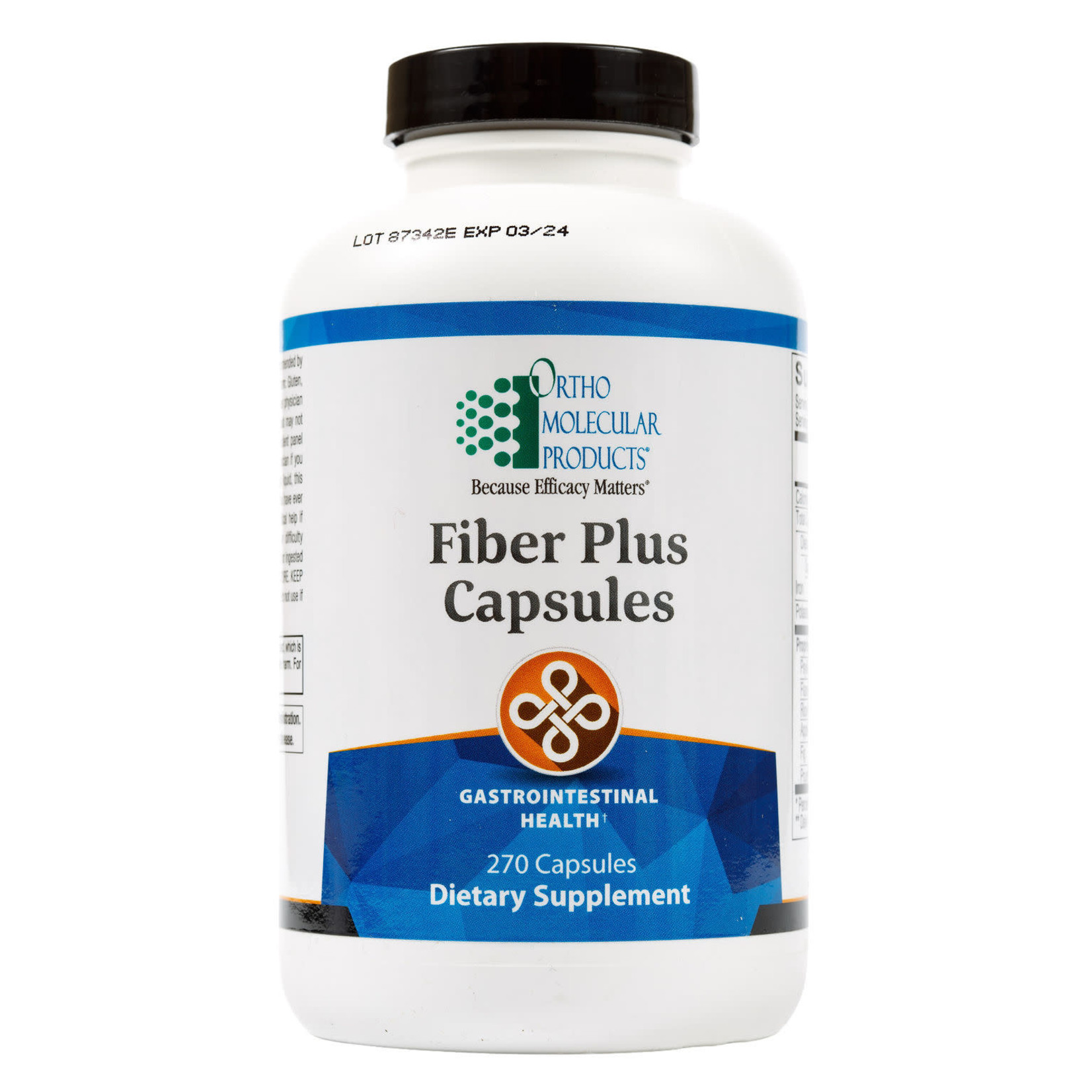 Ortho Molecular Products Fiber Plus Caps 270c Ortho Molecular Products *discontinued