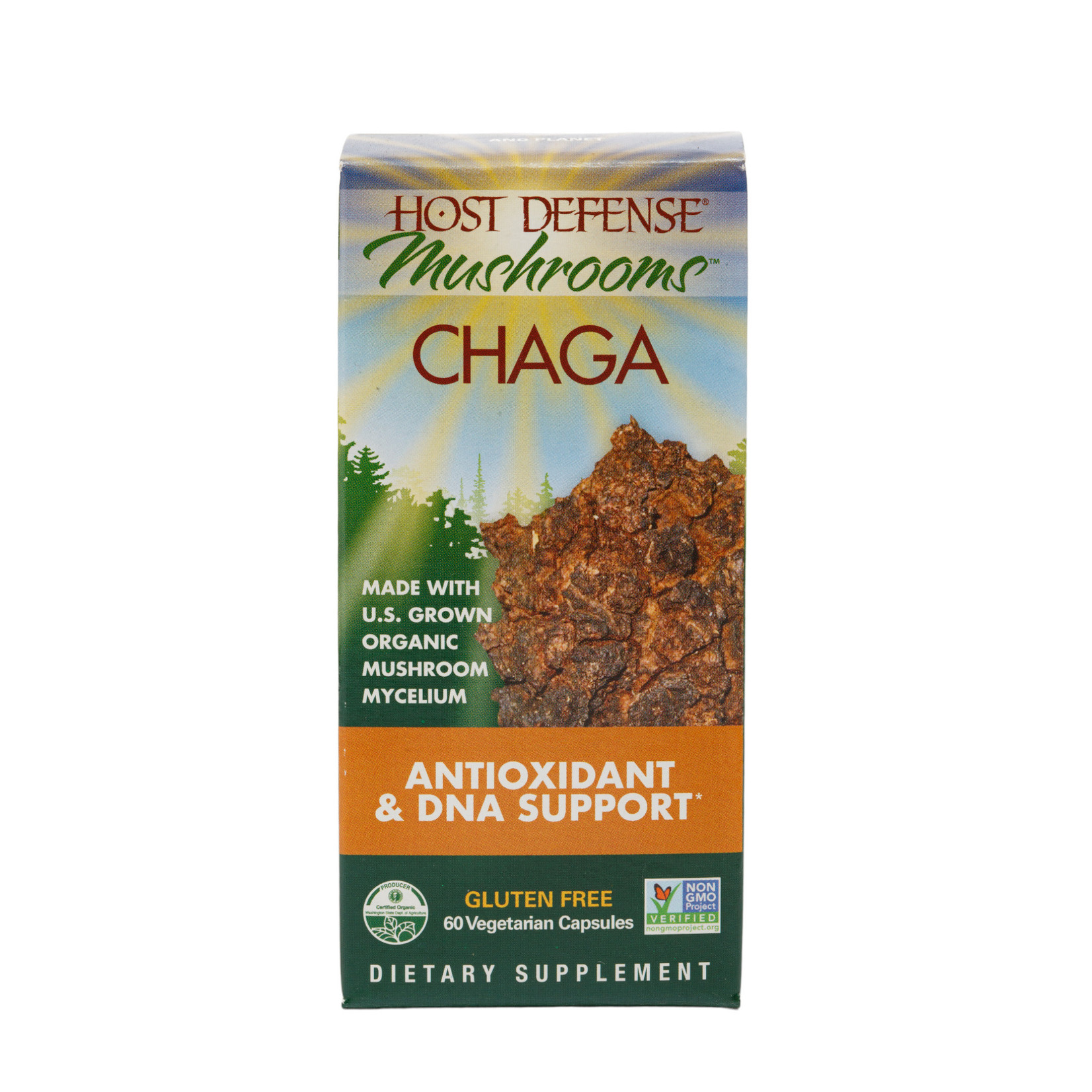 Host Defense (Fungi Perfecti) Chaga 500mg 60c Host Defense