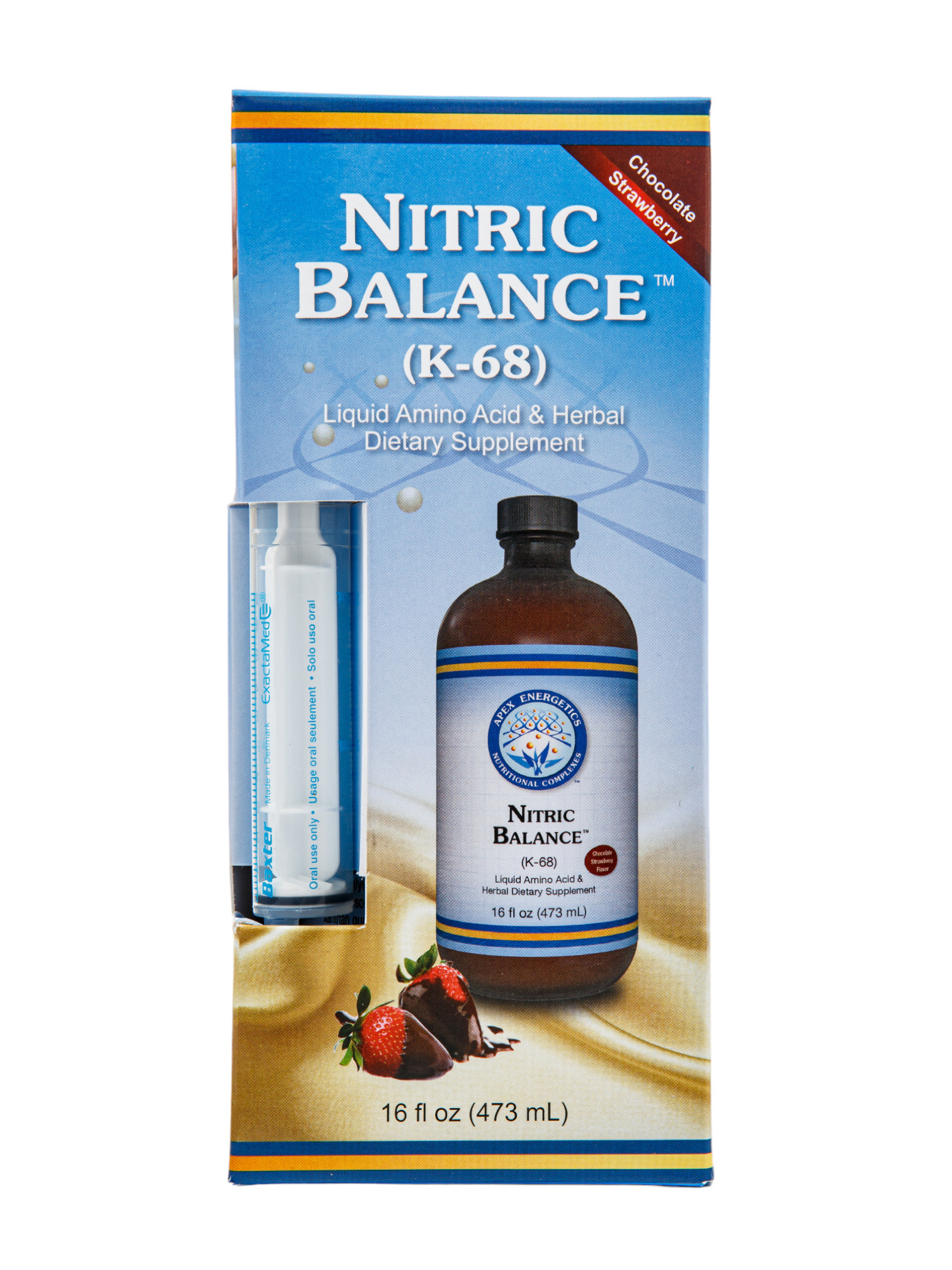 Nitric Balance K-68 Chocolate Strawberry 16oz Apex