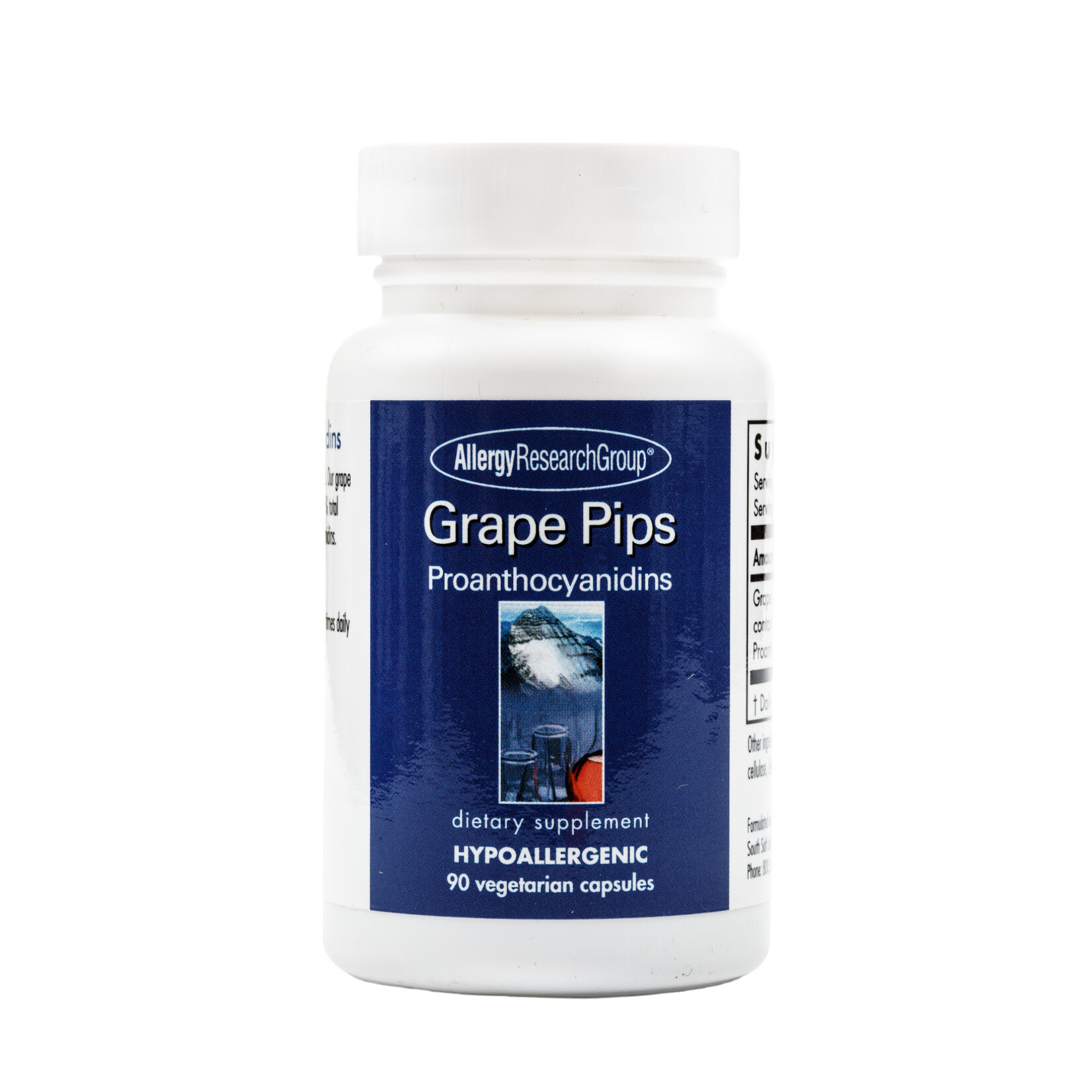 Allergy Research Group Grape Pips Proanthocyanidins 300mg 90c Allergy Research Group