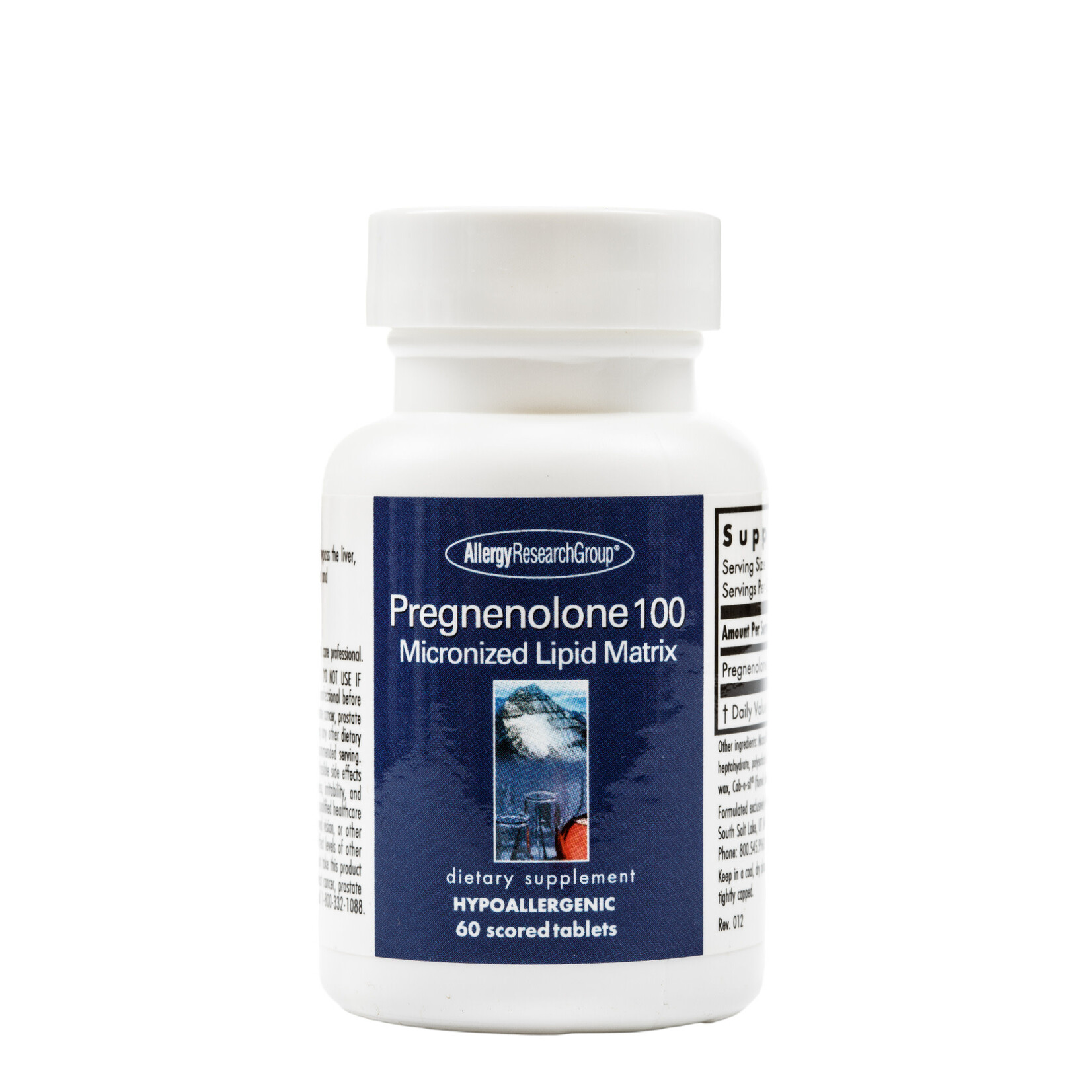 Allergy Research Group Pregnenolone 100mg 60c Allergy Research Group