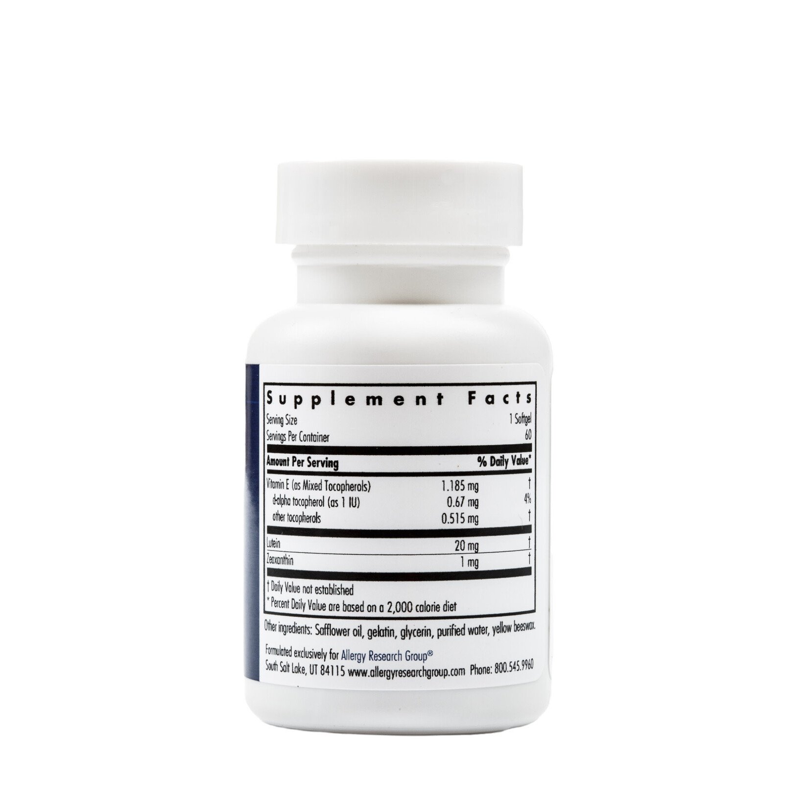 Allergy Research Group Lutein 20mg 60sg Allergy Research Group