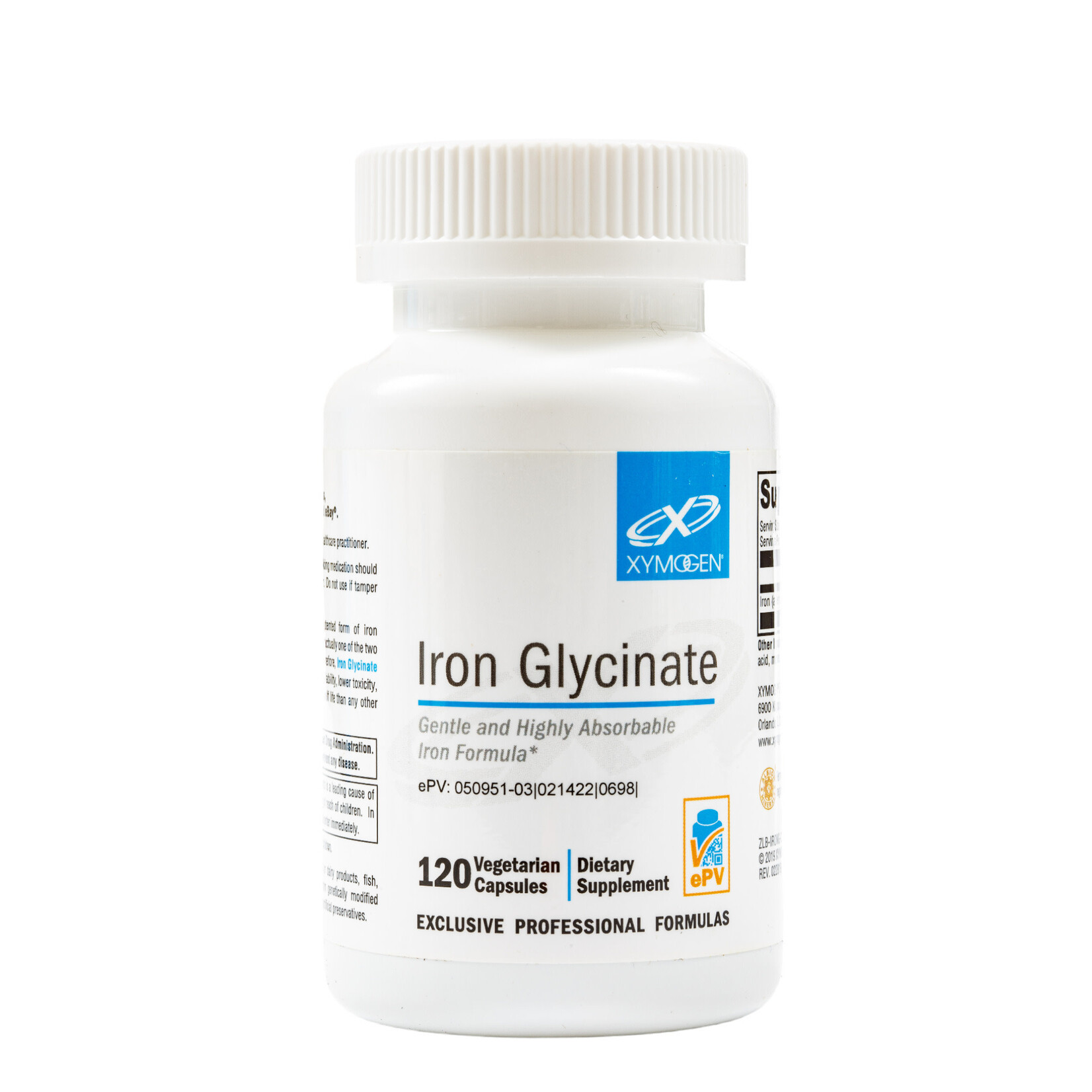 Xymogen Iron Glycinate 29mg 120c Xymogen