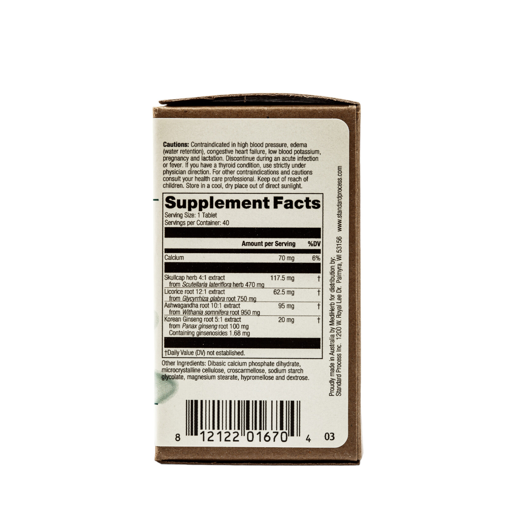 Ashwagandha Complex 40t MediHerb