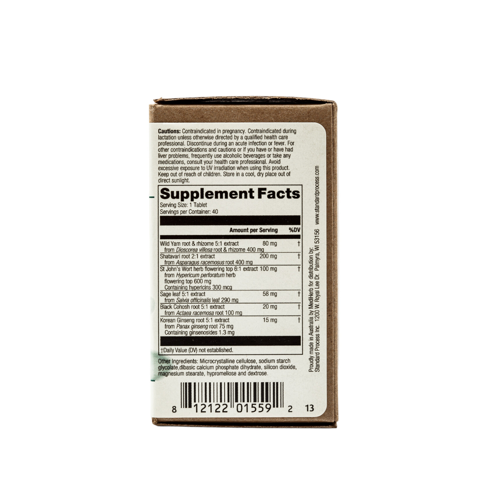 Wild Yam Complex 40t MediHerb