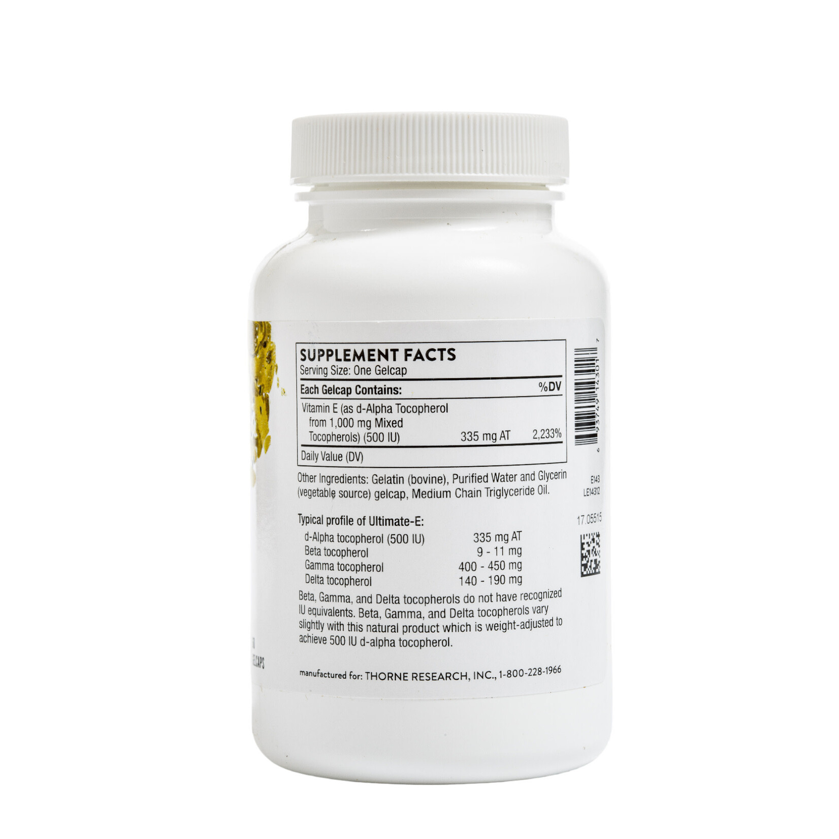 Thorne Research Ultimate-E 335mg 60c Thorne