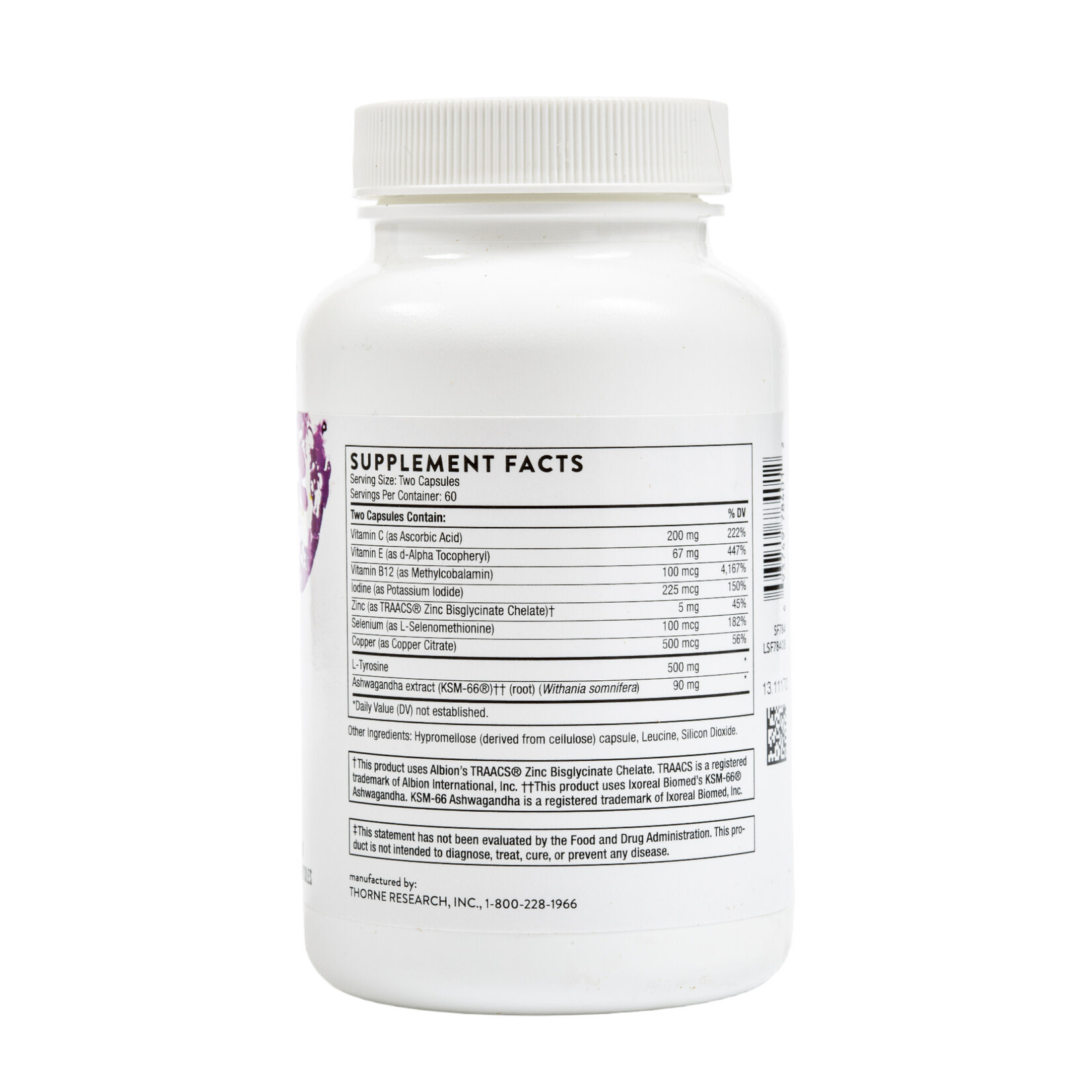 Thorne Research Thyroid Health Complex ( formerly Thyrocsin) 120c Thorne