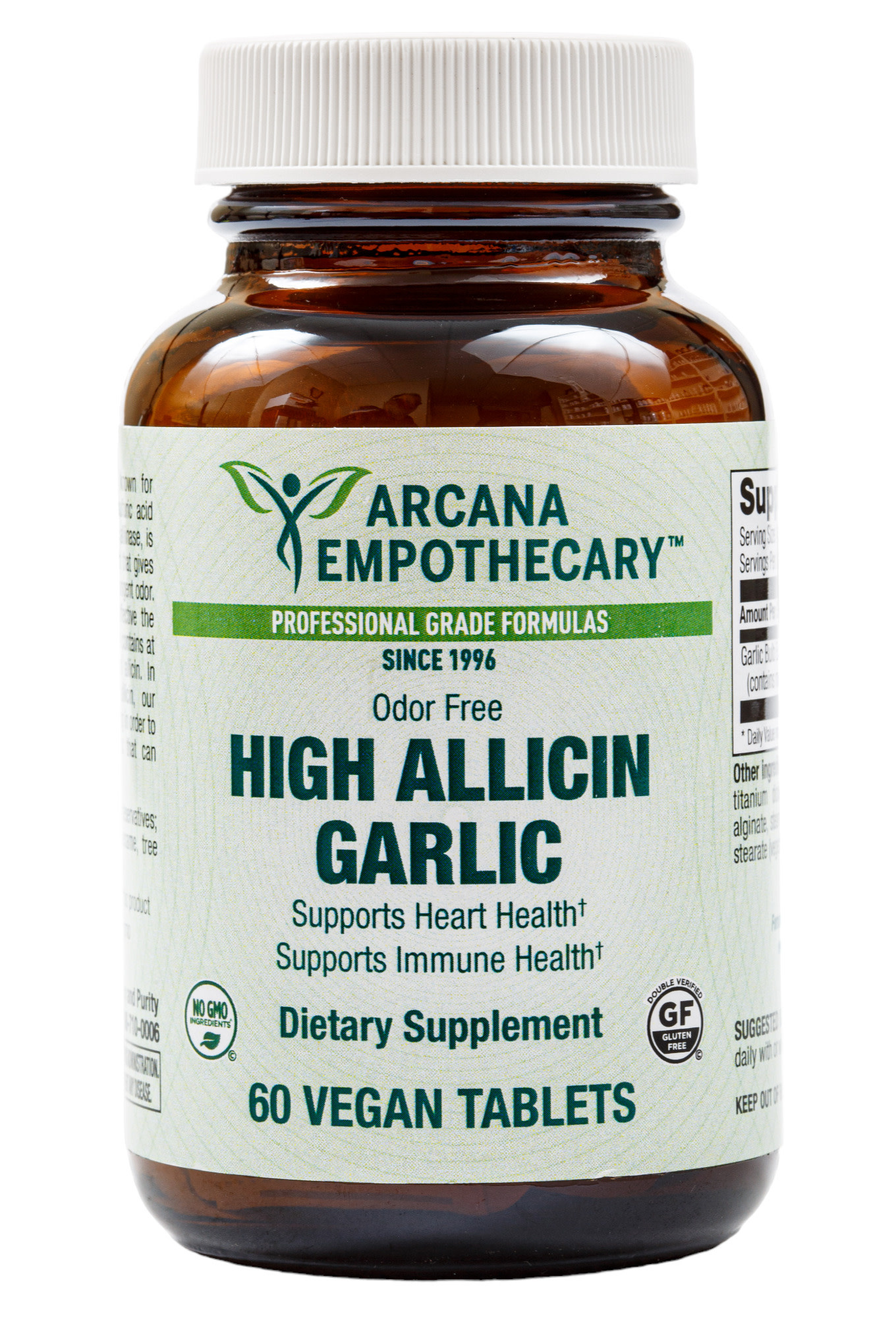 High Allicin Garlic 500mg 60c Arcana Arcana Empothecary