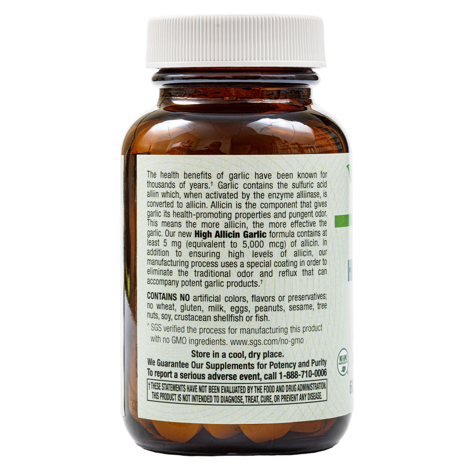 Arcana High Allicin Garlic 500mg 60c Arcana