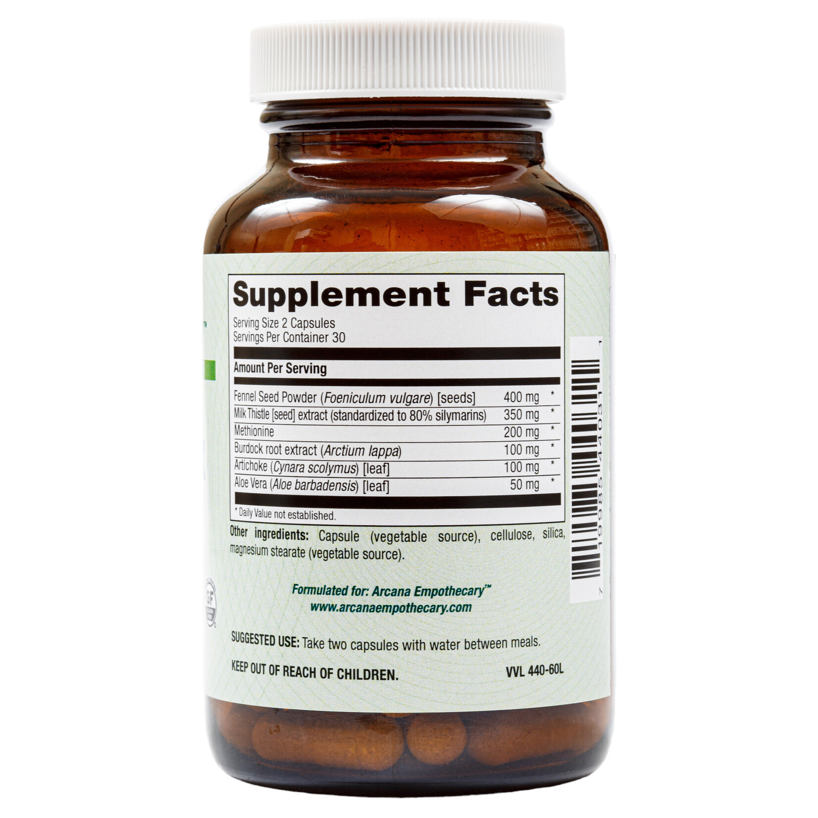 Arcana Empothecary Liver Detox Complex 60c Arcana