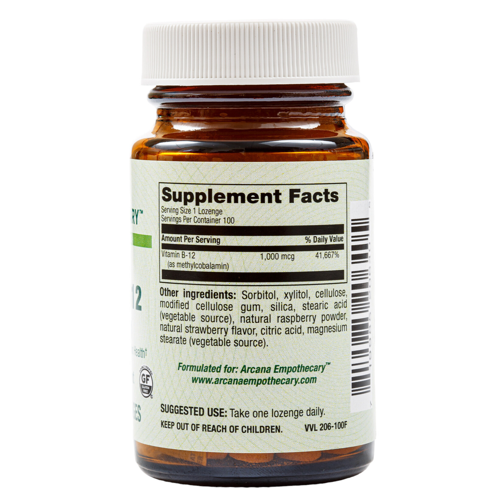 Arcana Empothecary Methyl B-12 1000mcg 100 Lozenges Arcana