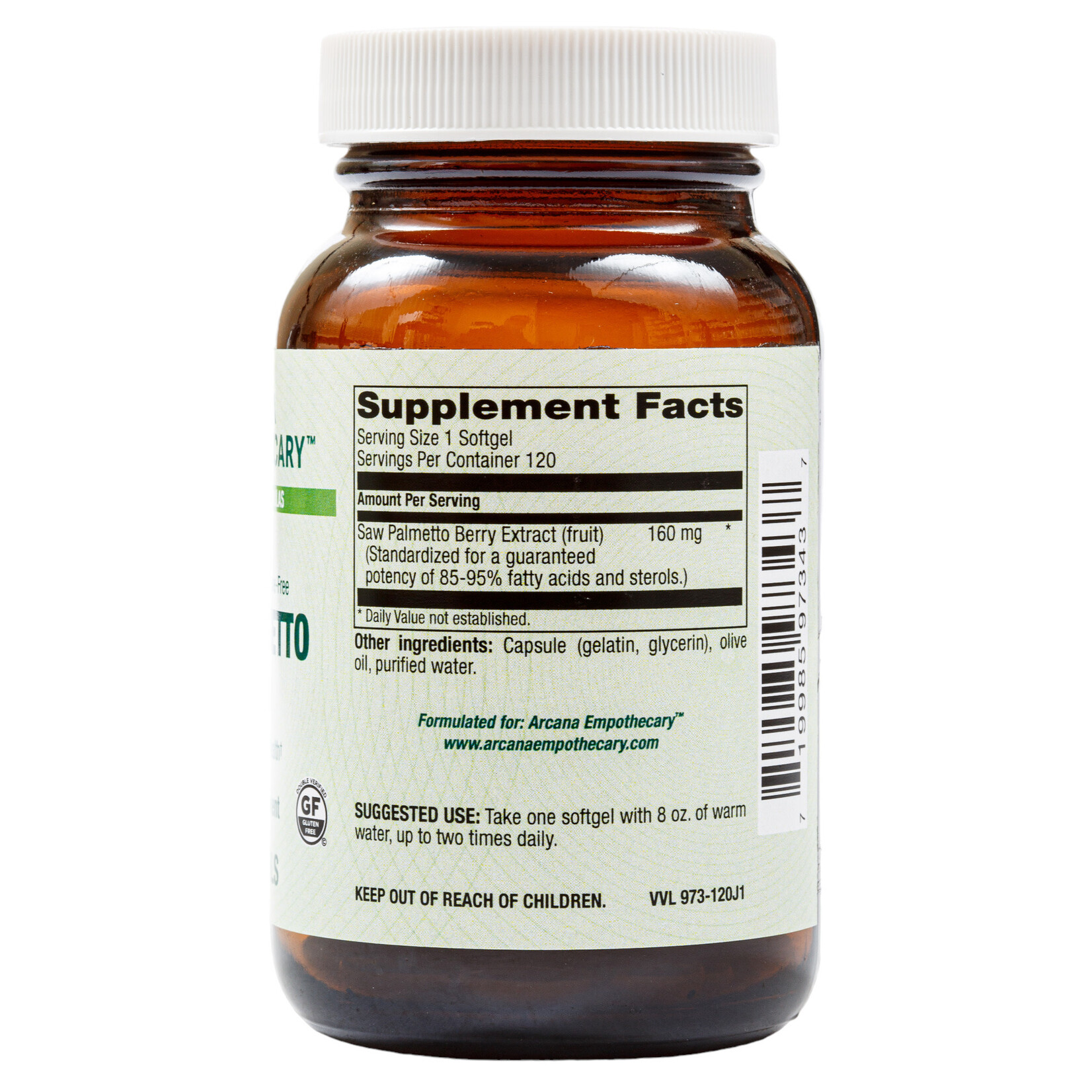 Arcana Empothecary Saw Palmetto 160mg 120sg Arcana