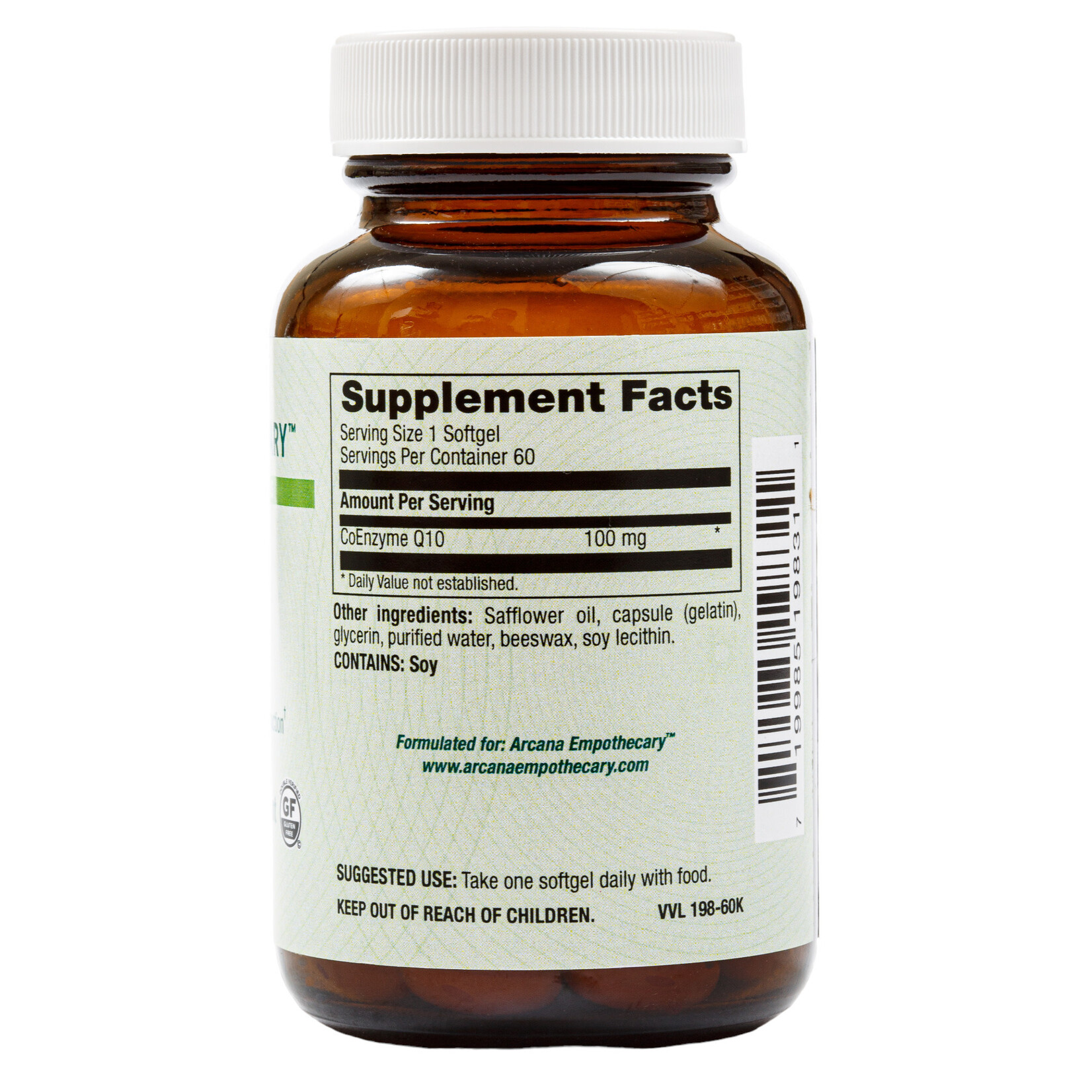 Arcana Empothecary CoQ10 100mg 60c Arcana