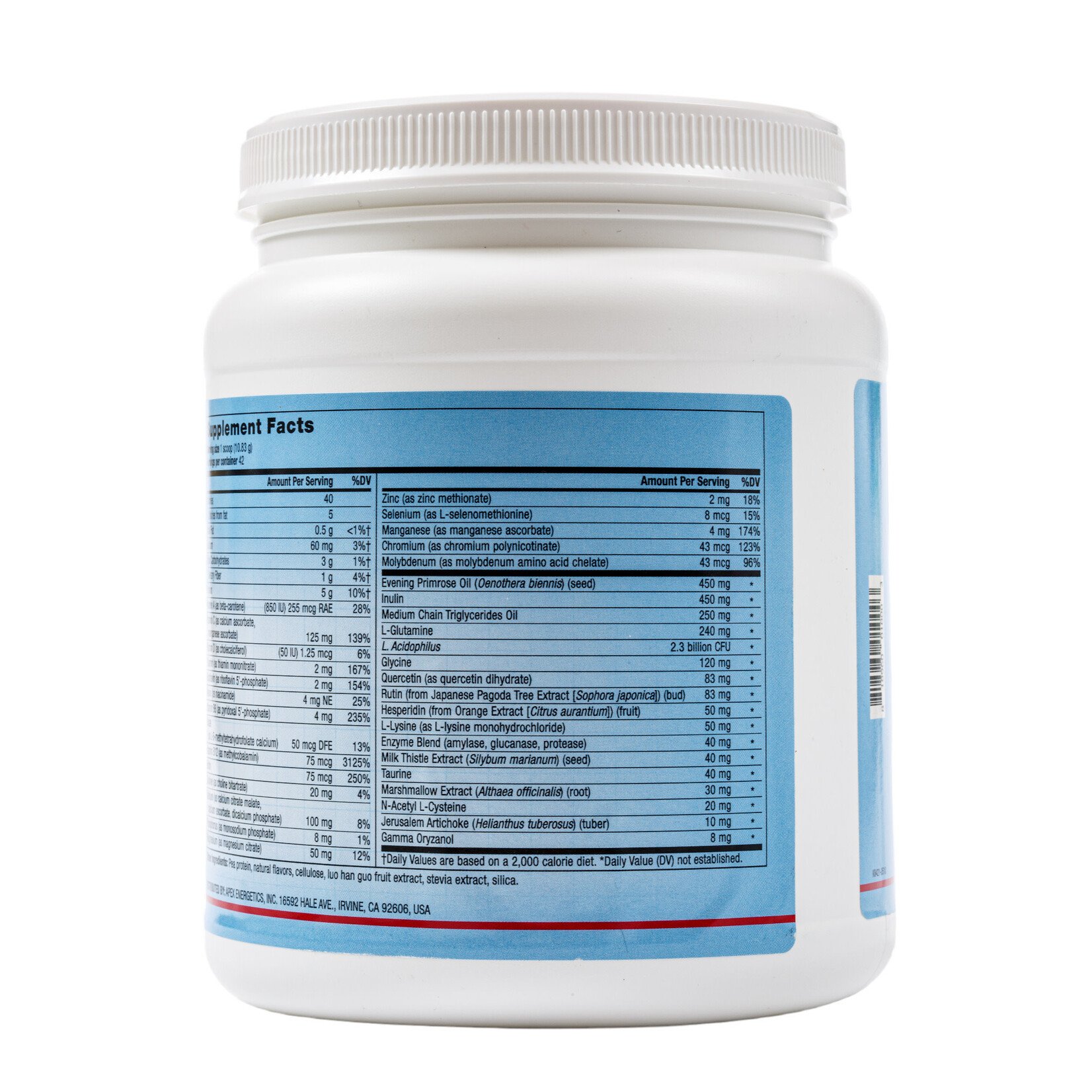 Apex Energetics ClearVite-PSF 1 lb K-84 Vanilla Apex Energetics