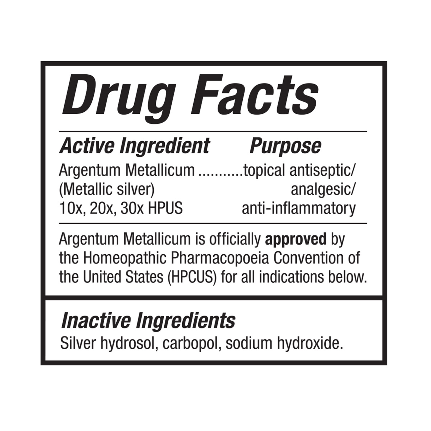 Natural Immunogenics Argentyn 23 First Aid Gel 2oz Argentyn