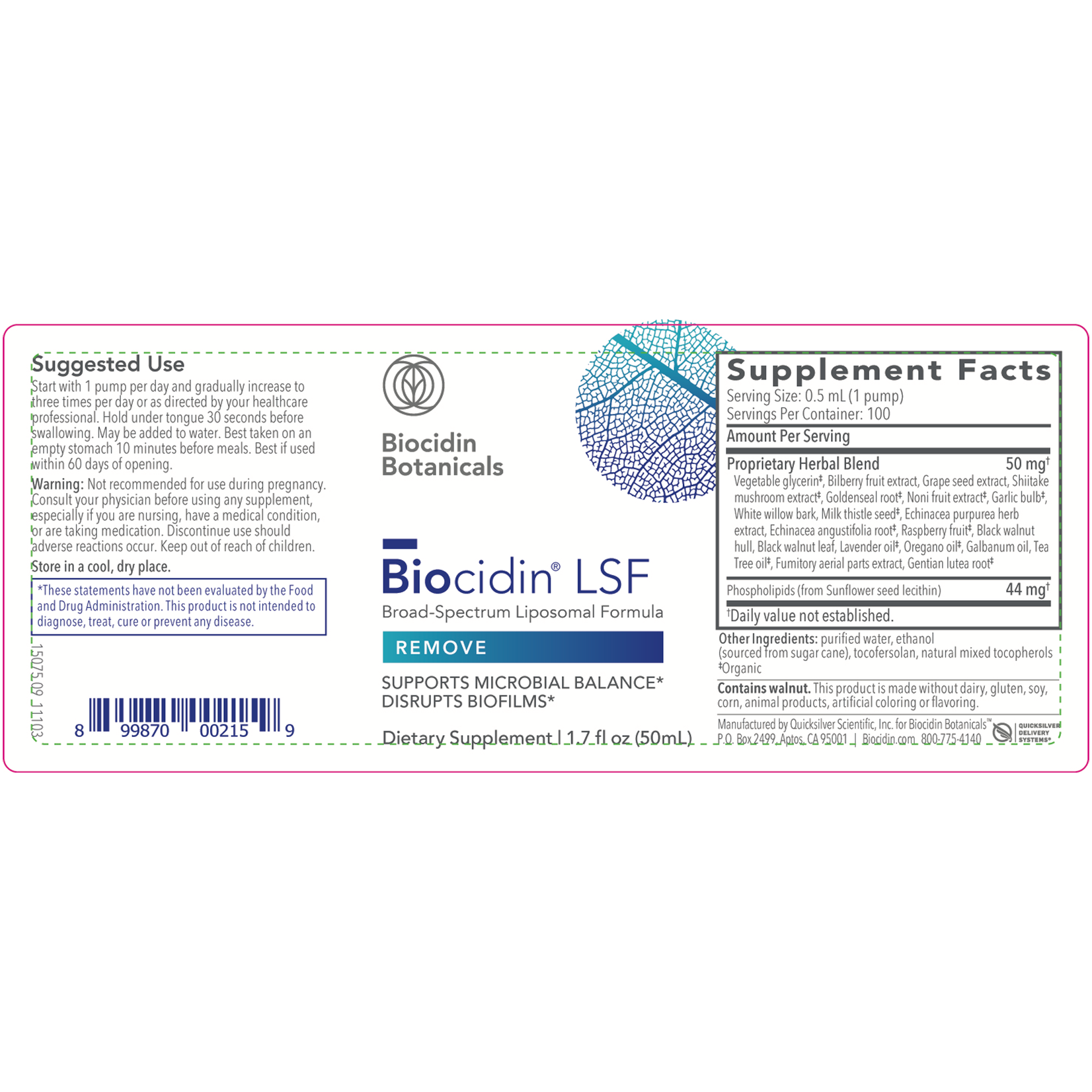 Bio-Botanical Research Biocidin LSF 1.7oz Bio-Botanical Research