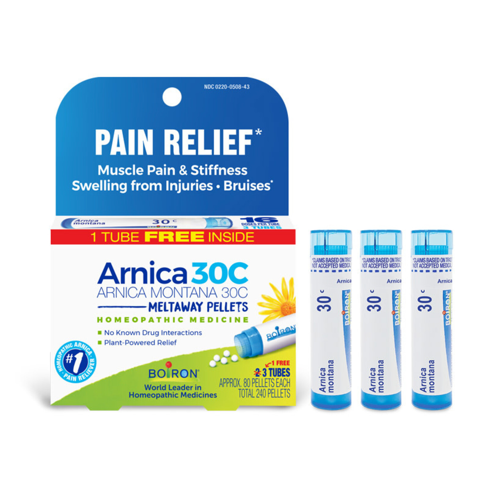 Boiron Arnica 30C 3 tubes Bonus Pack Boiron
