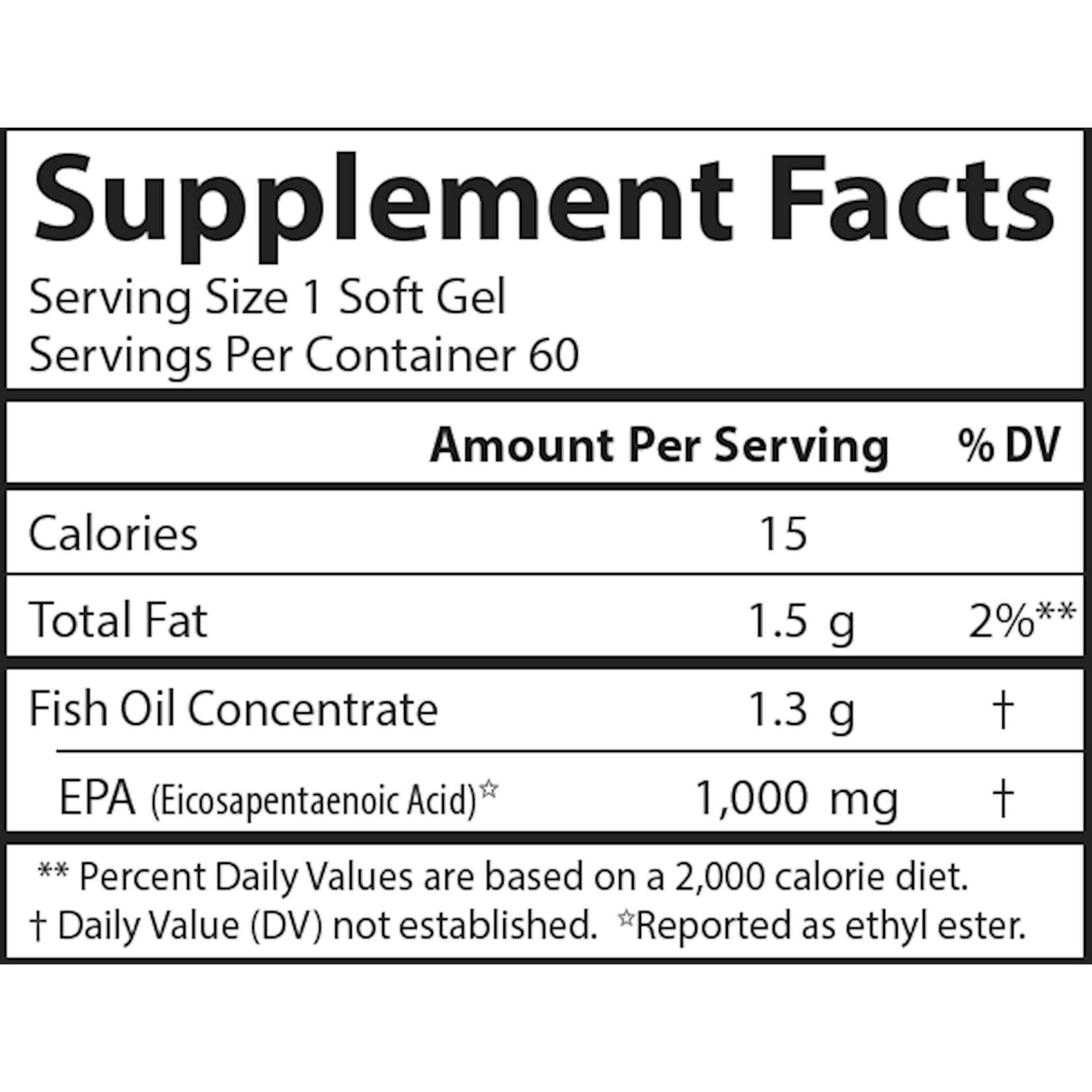 Carlson Labs Elite EPA Gems 1000mg 60c Carlson