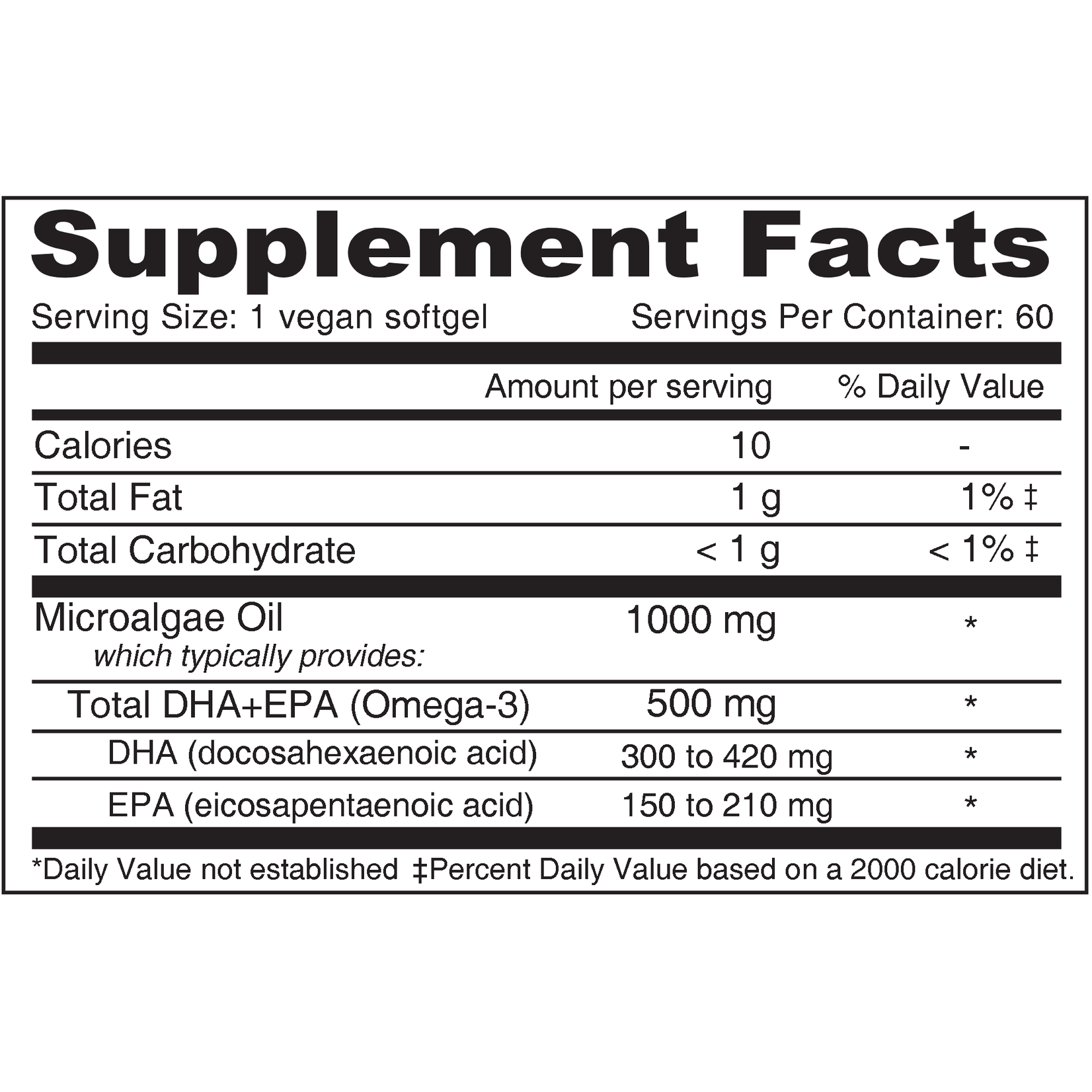 Deva Nutrition LLC Vegan Omega DHA-EPA 500mg 60sg Deva Nutrition