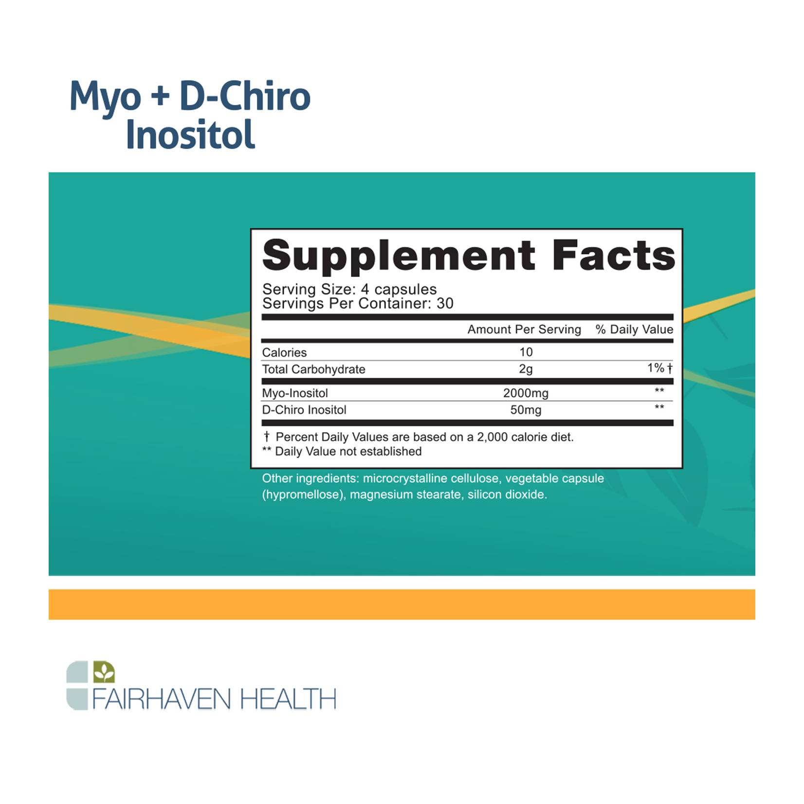 Fairhaven Health Myo + D-Chiro Inositol 120c Fairhaven Health