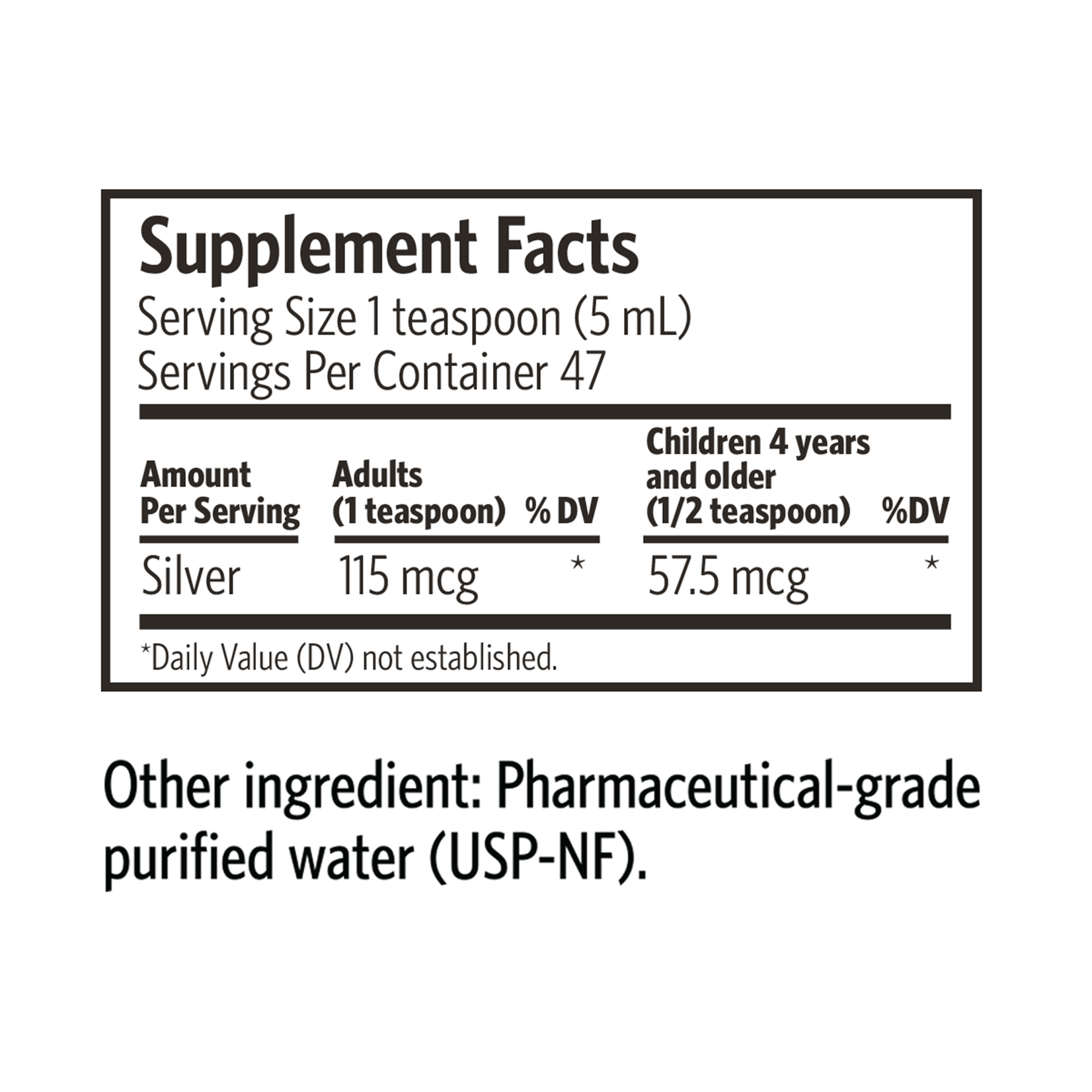 Natural Immunogenics Silver Bio-Active Hydrosol-Pro 8oz Argentyn 23
