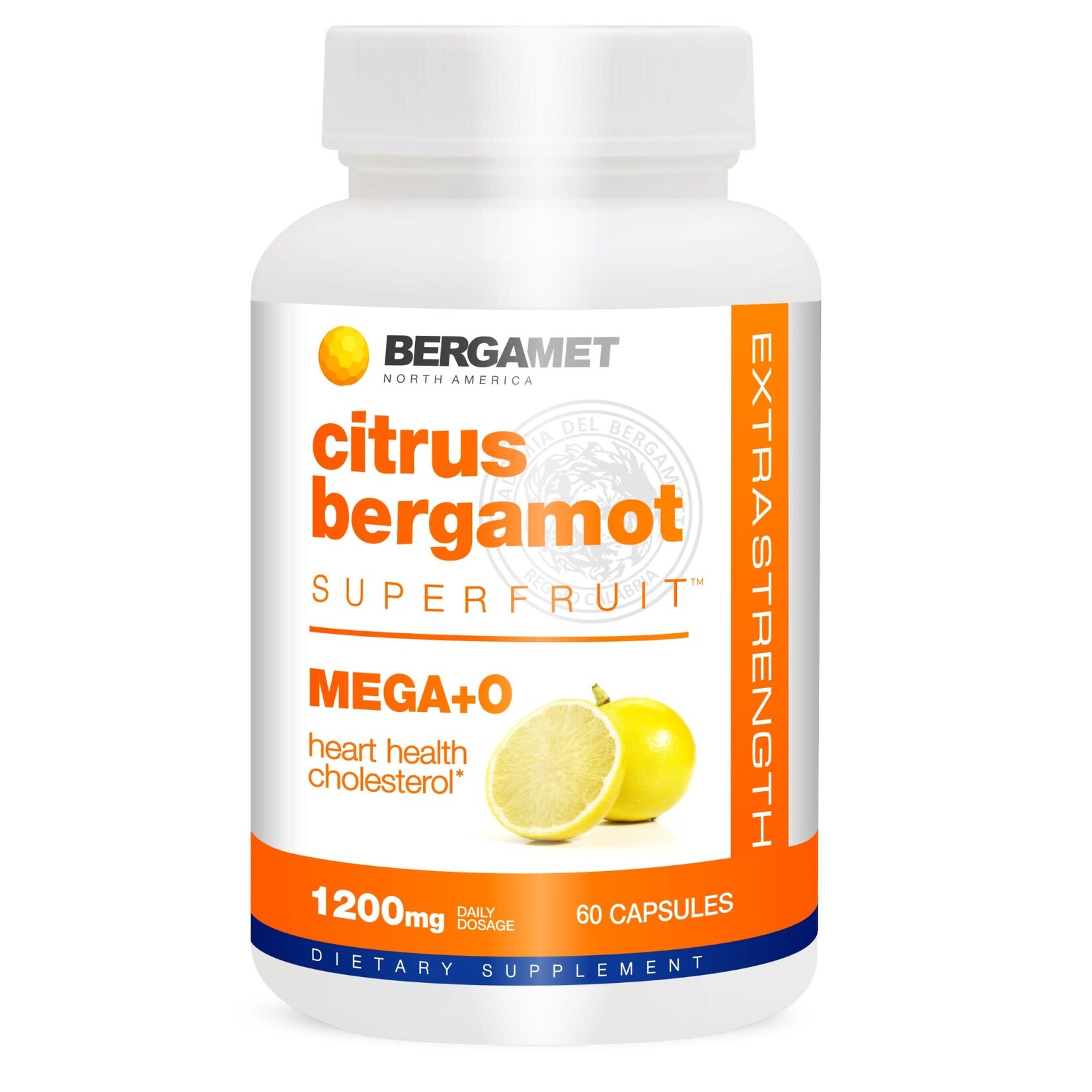 Bergamet North America Citrus Bergamot Mega+O 600mg 60c Bergamet