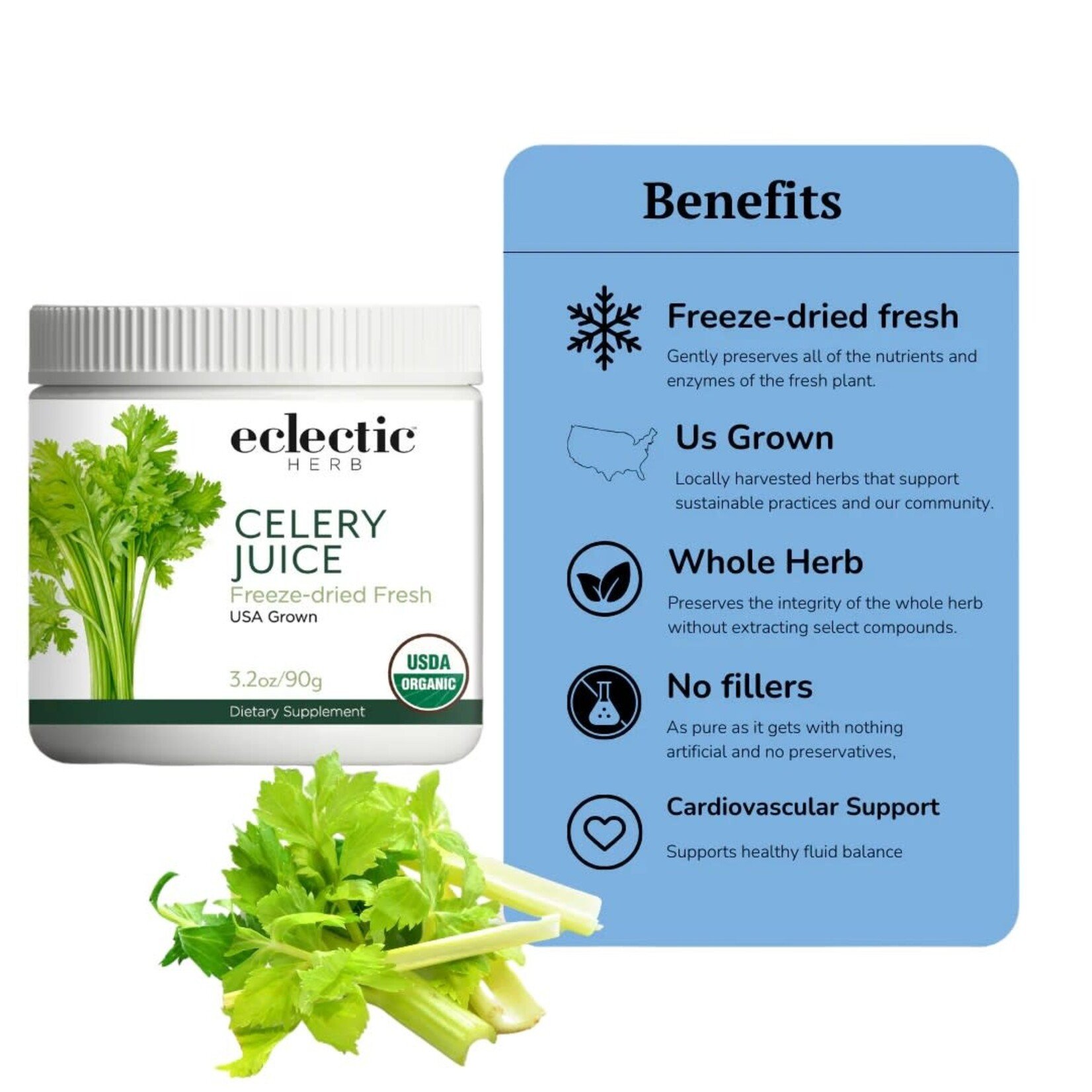 Eclectic Herb Celery Juice Powder 90g Eclectic