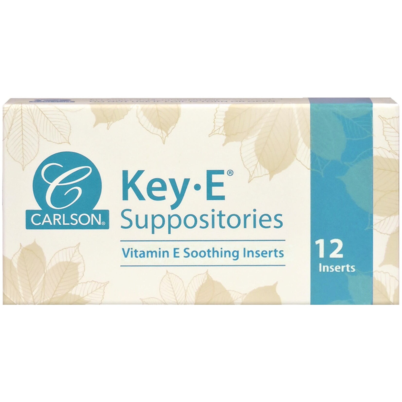 Carlson Labs Key E Vitamin E Suppositories 12 count Carlson