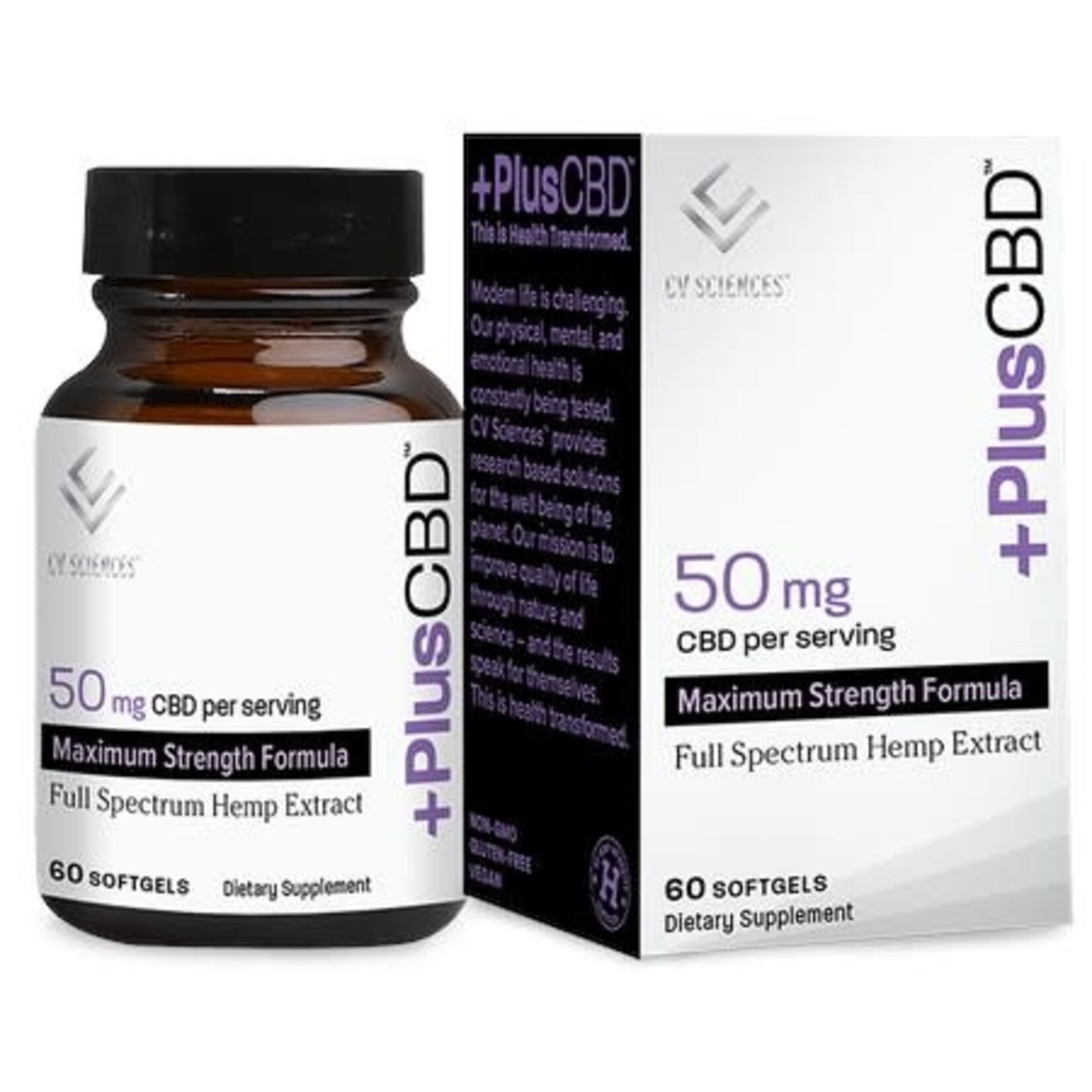 CV Sciences CBD Plus 50mg 60sg CV Sciences