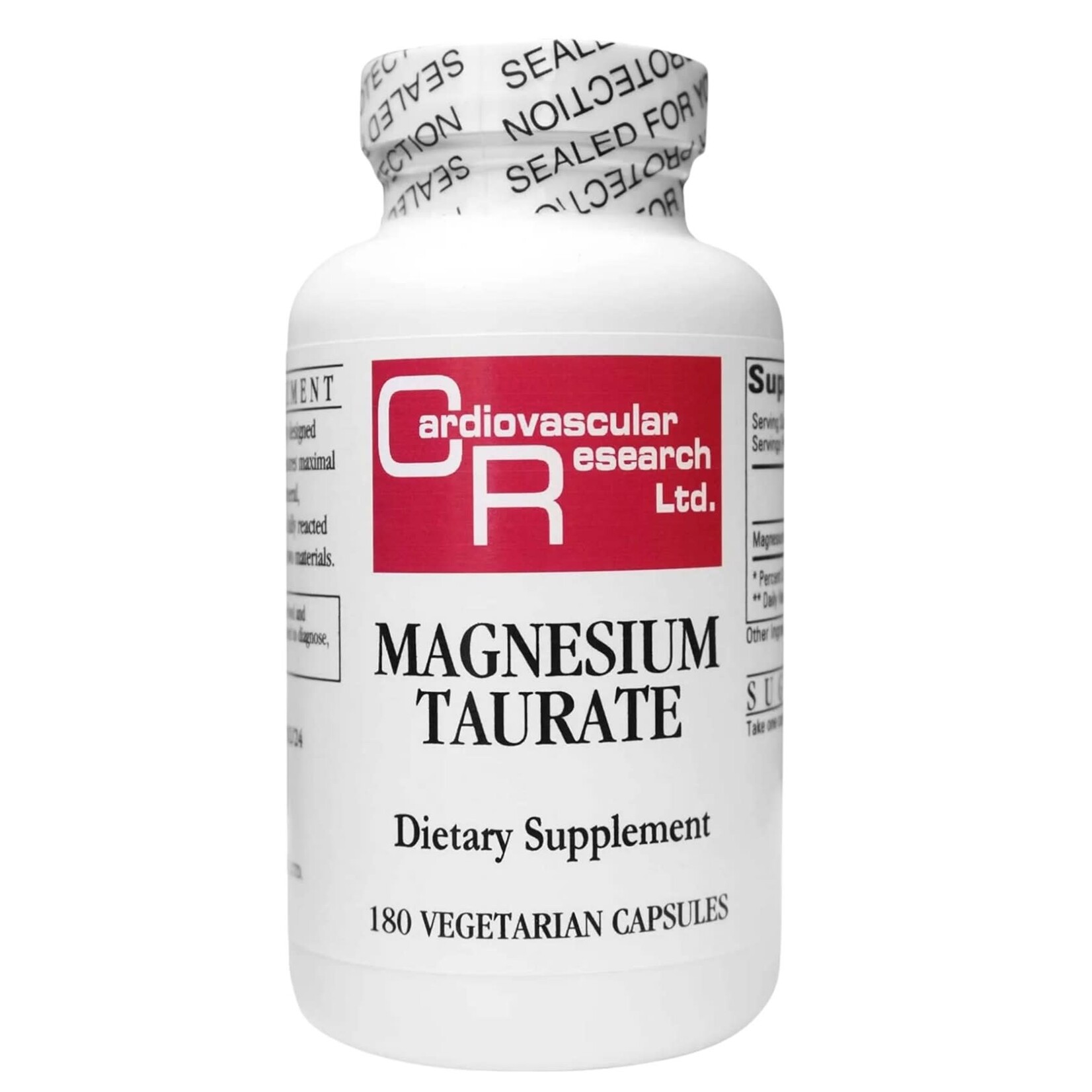 Cardiovascular Research (Ecological Formulas) Magnesium Taurate 125mg 180c Cardiovascular Research