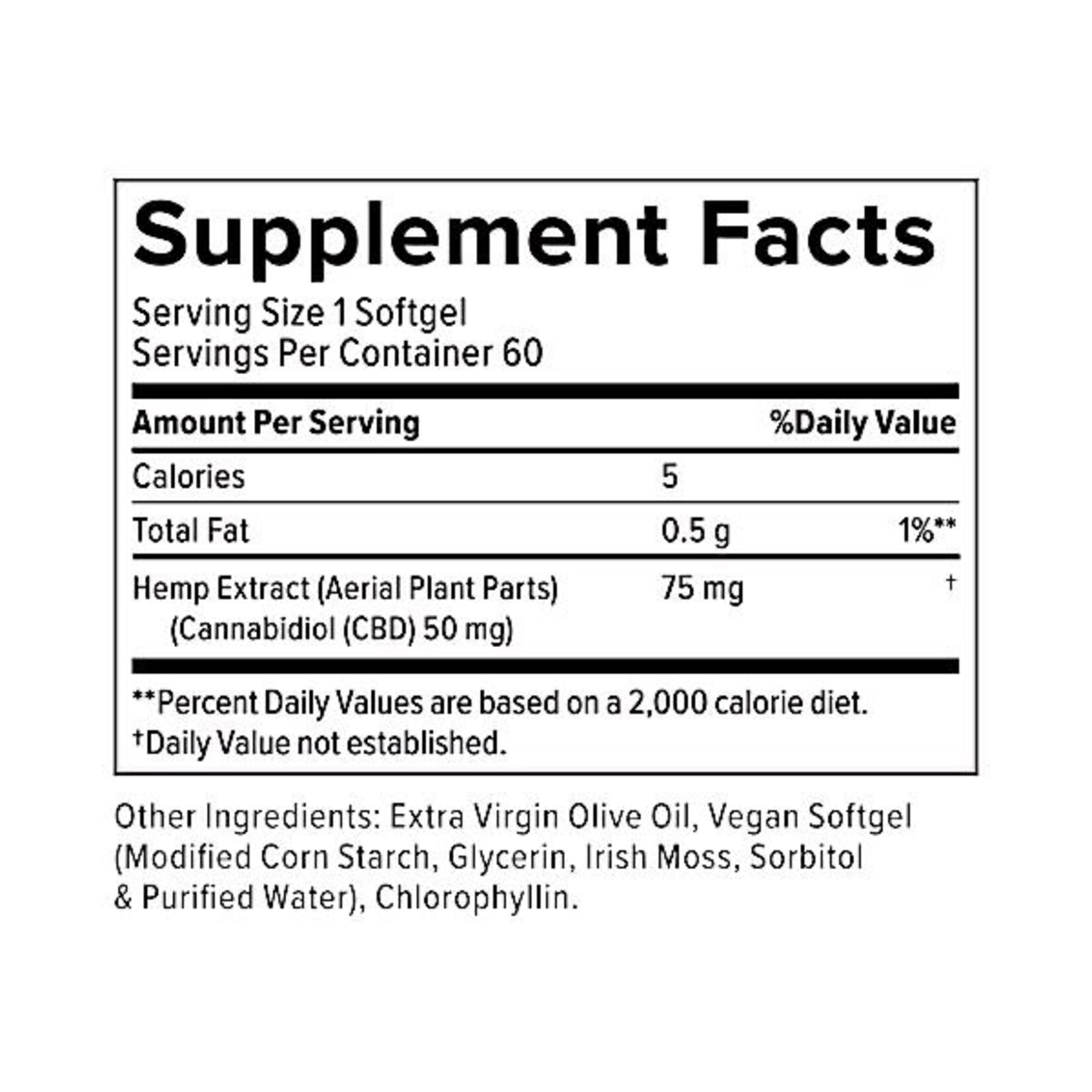 CV Sciences CBD Plus 50mg 60sg CV Sciences