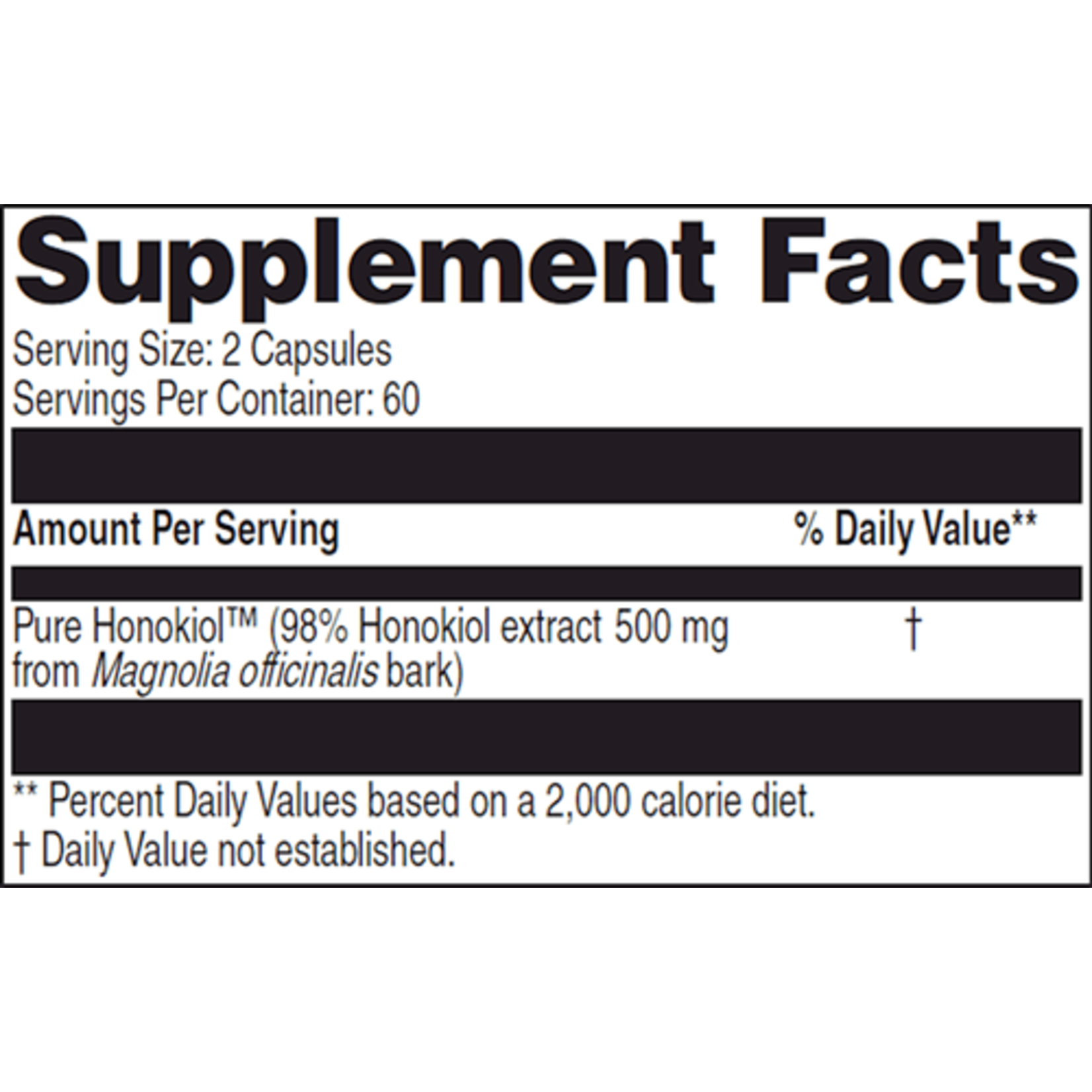 Clinical Synergy Pure Honokiol 250mg 120c Clinical Synergy
