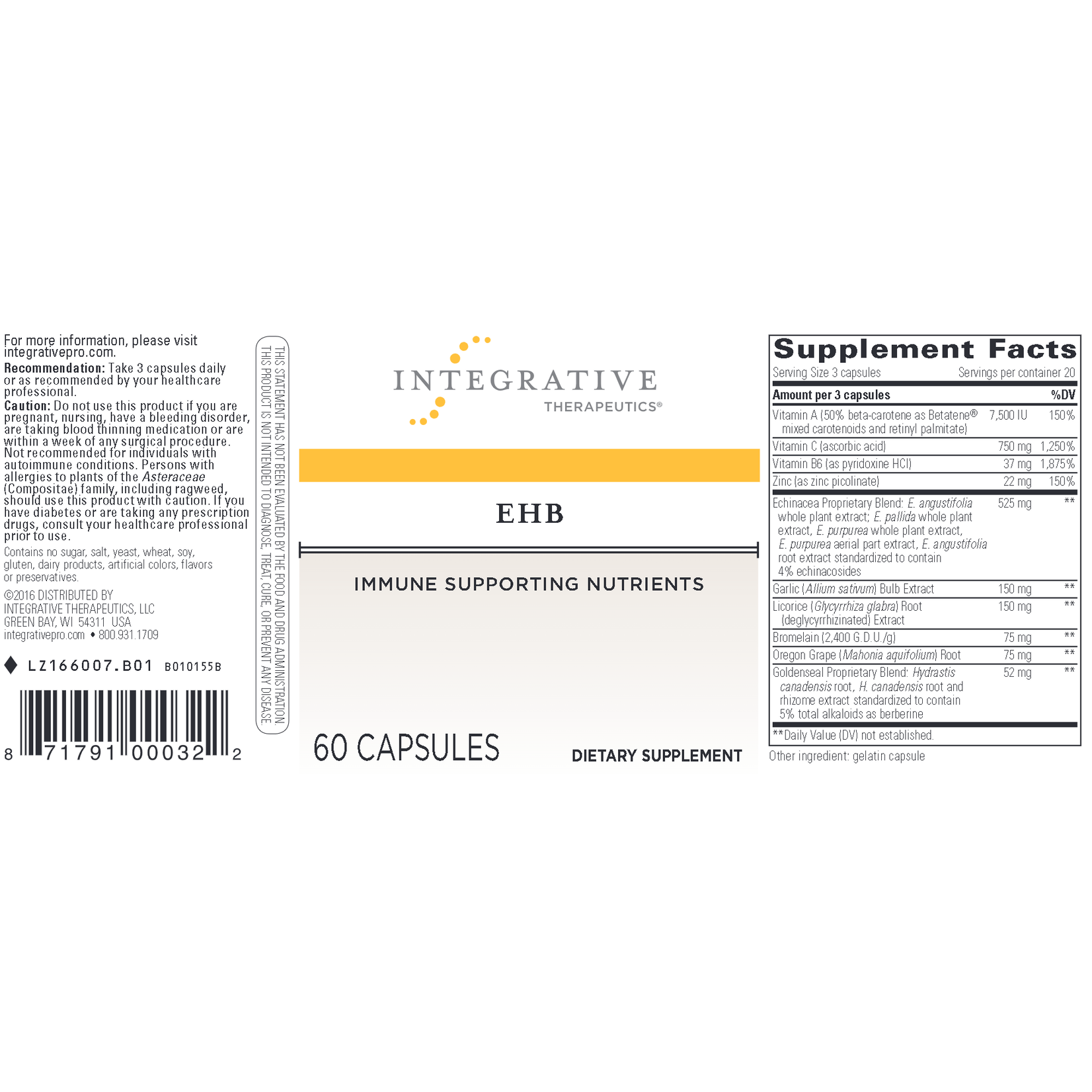 Integrative Therapeutics EHB 60c Integrative Therapeutics