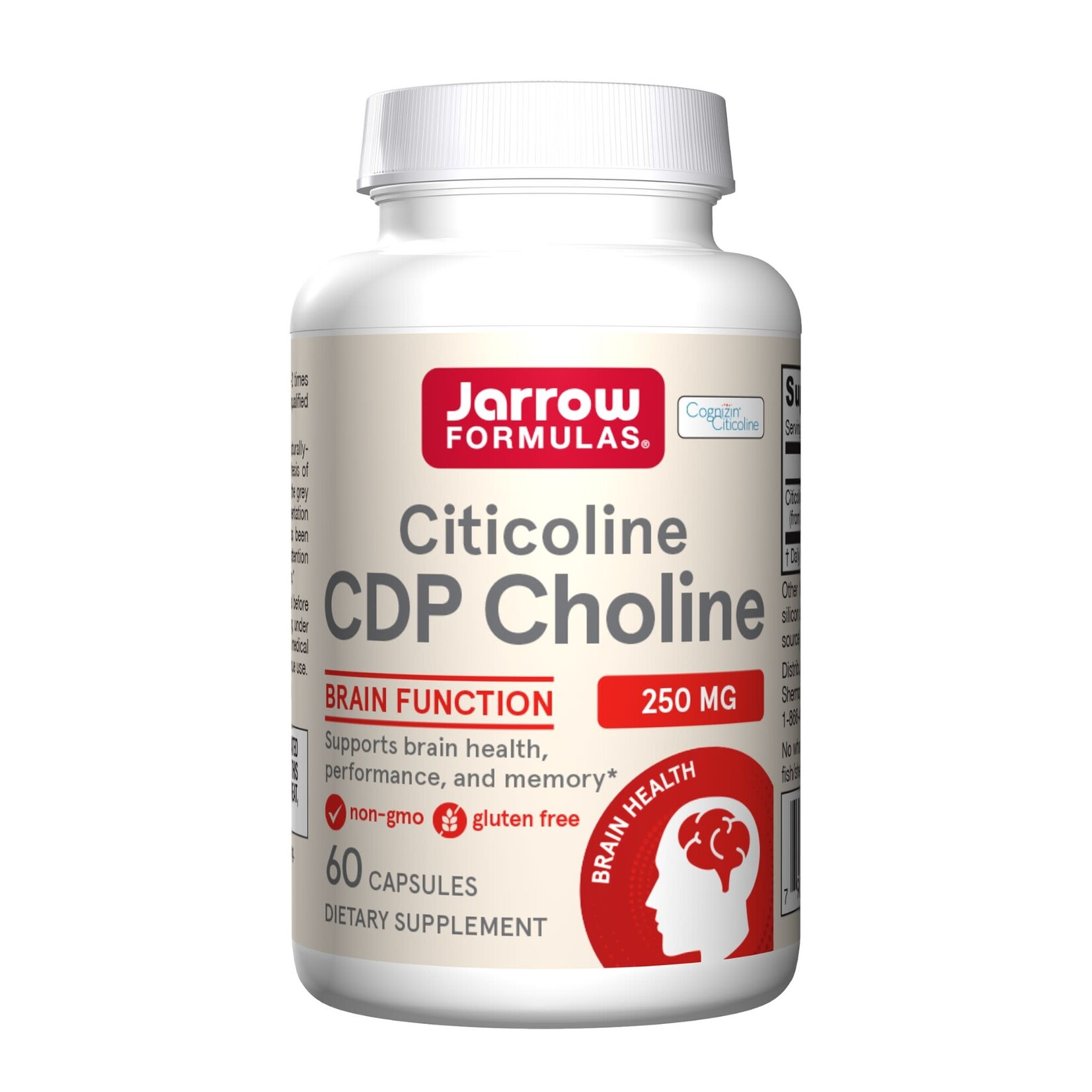Jarrow Formulas Citicoline CDP Choline 250mg 60c Jarrow