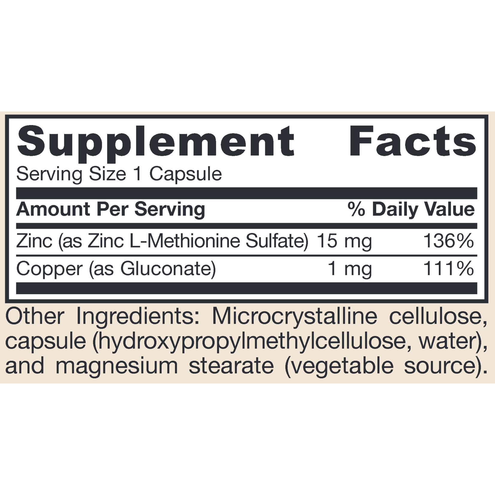 Jarrow Formulas Zinc Balance 15mg 100c Jarrow