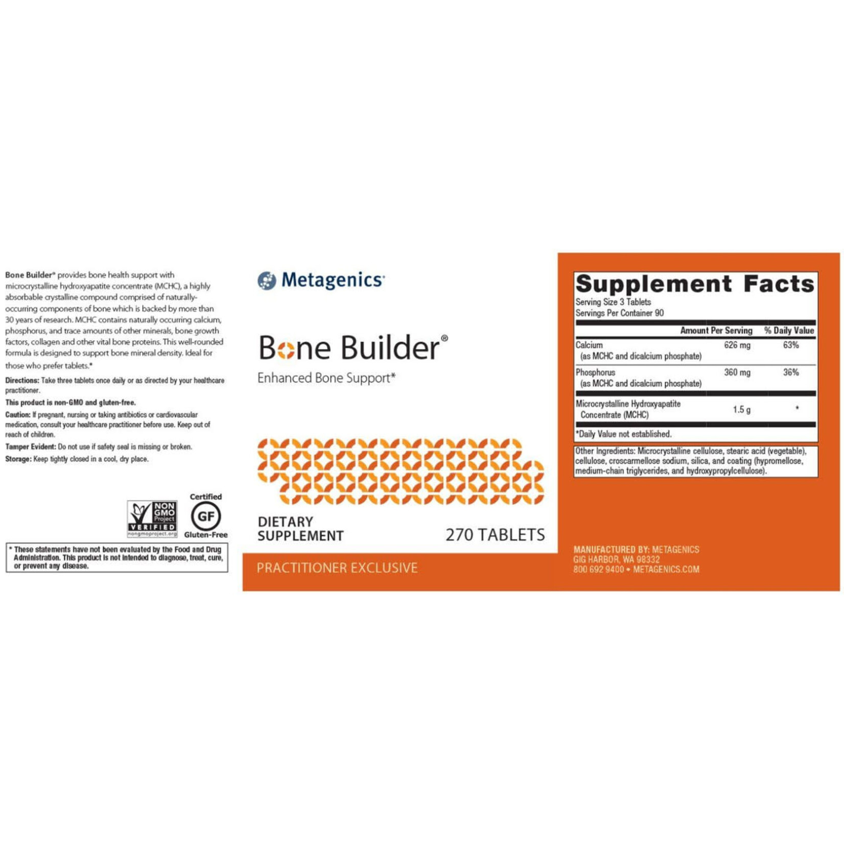 Metagenics Bone Builder 270c Metagenics